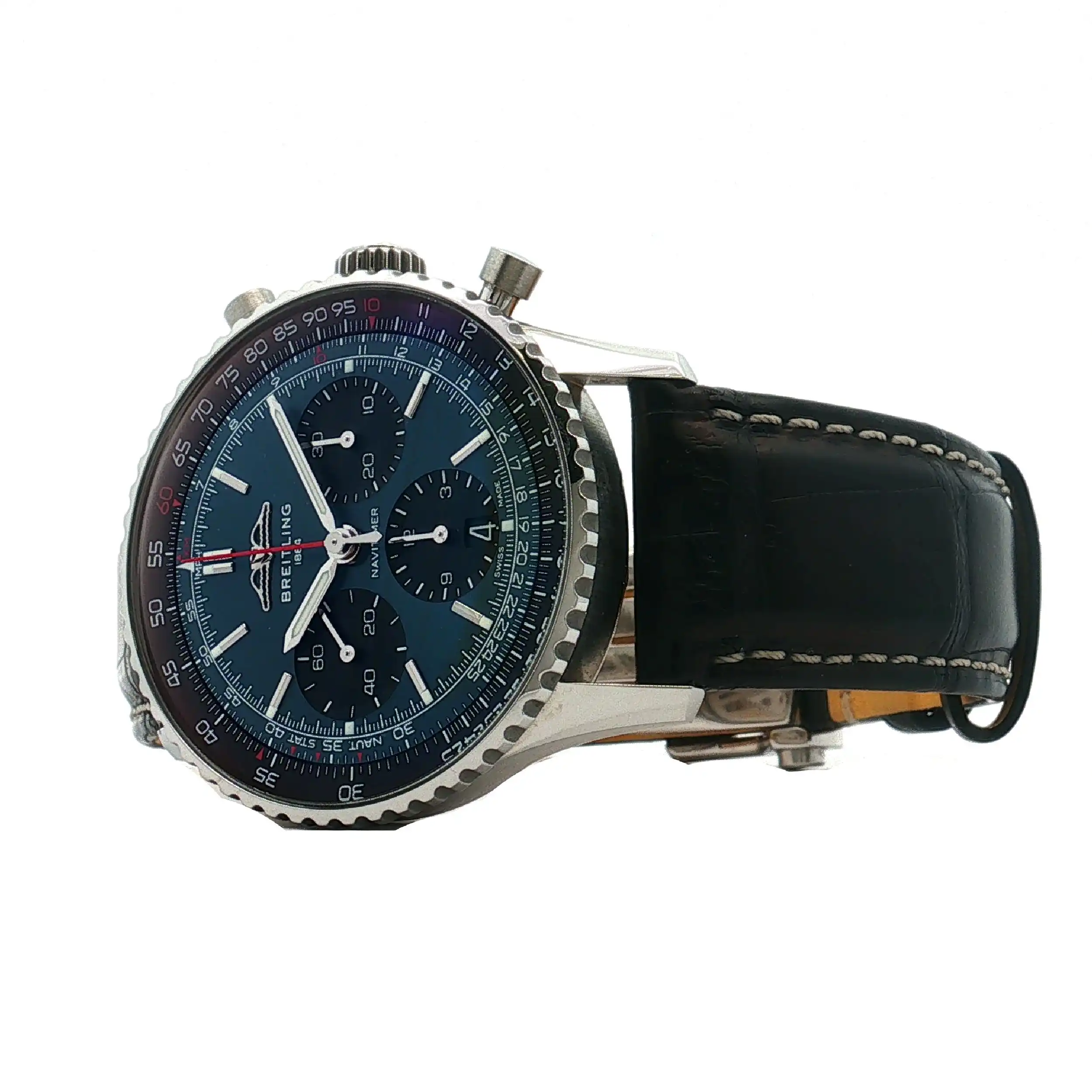 Herrenuhr Breitling Navitimer AB0139 mit Box und Edelstahlarmband