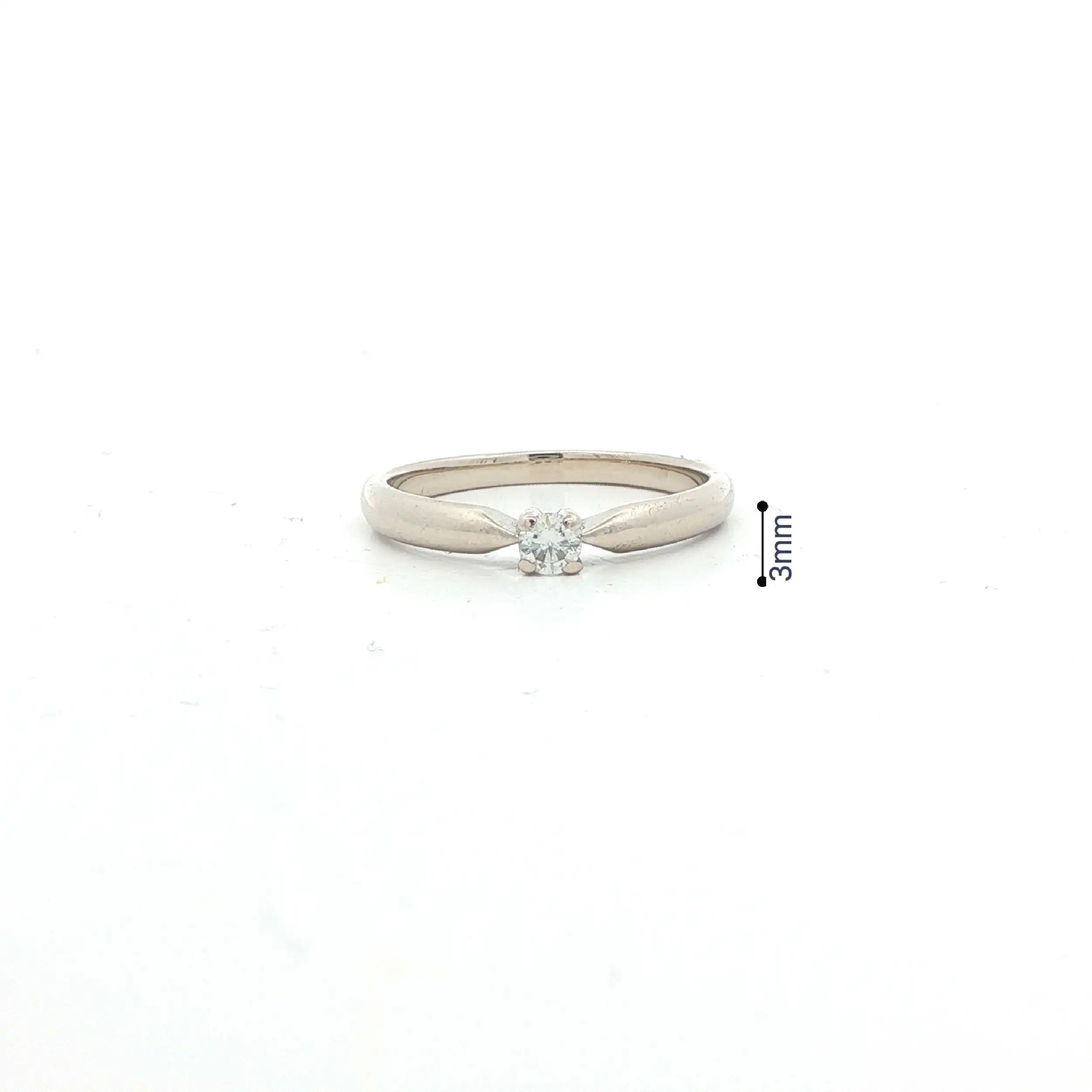 Ring Weißgold mit Brillant Solitär Ring Weißgold mit Brillant Solitär