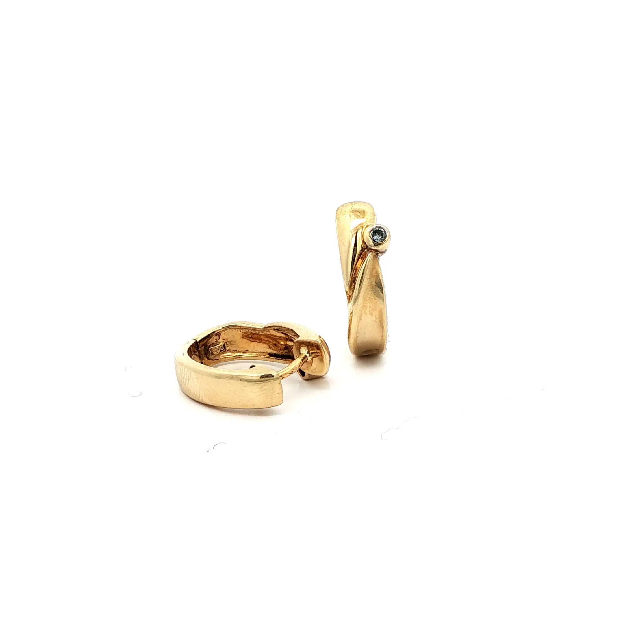 Creolen Gelbgold mit Brillanten Creolen Gelbgold mit Brillanten