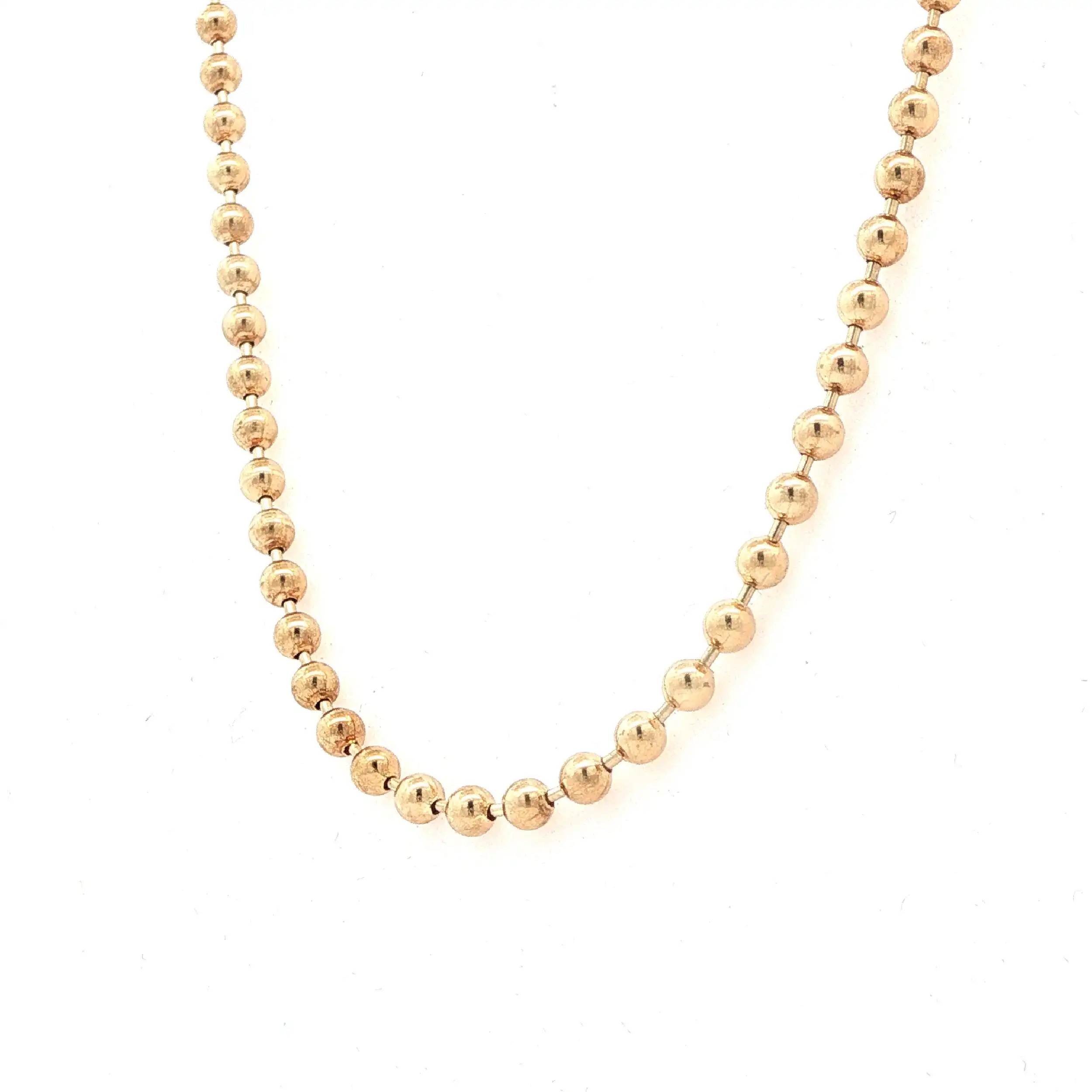 Kugelkette Gelbgold