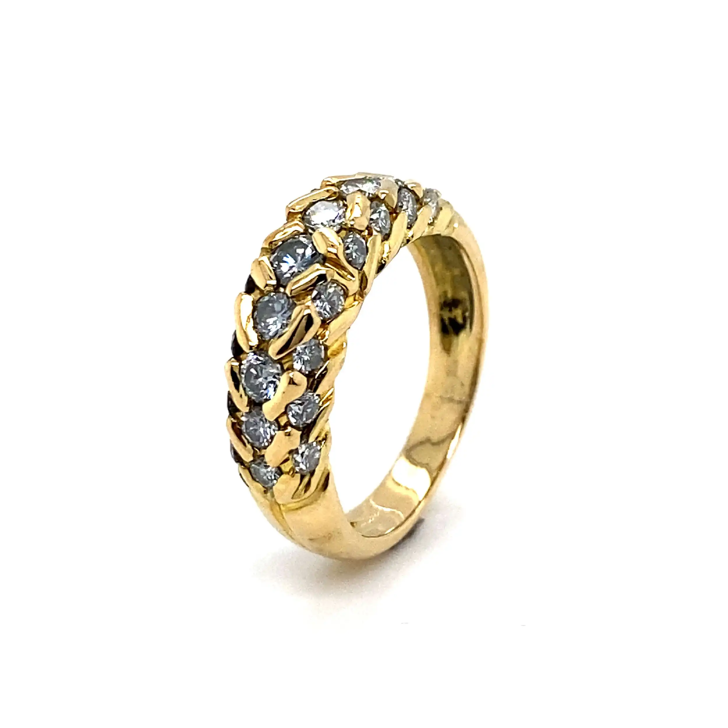 Ring Gelbgold mit 25 Brillanten Ring Gelbgold mit 25 Brillanten