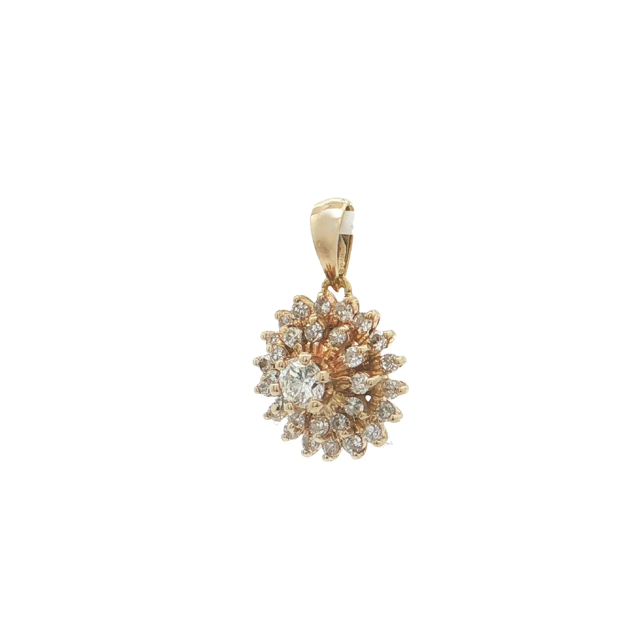 Anhänger Gelbgold mit Brillant und Diamanten