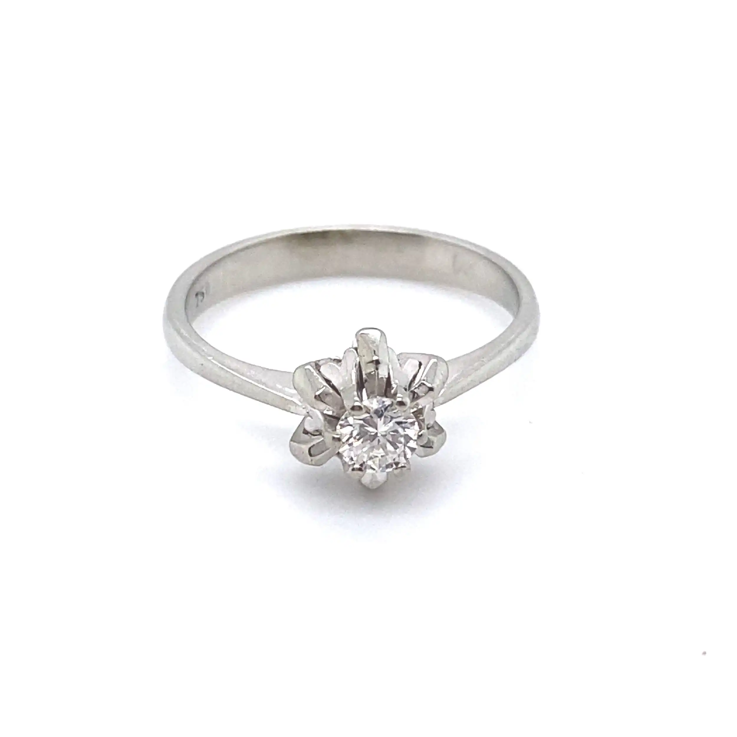 Ring Weißgold mit Brillant Ring Weißgold mit Brillant