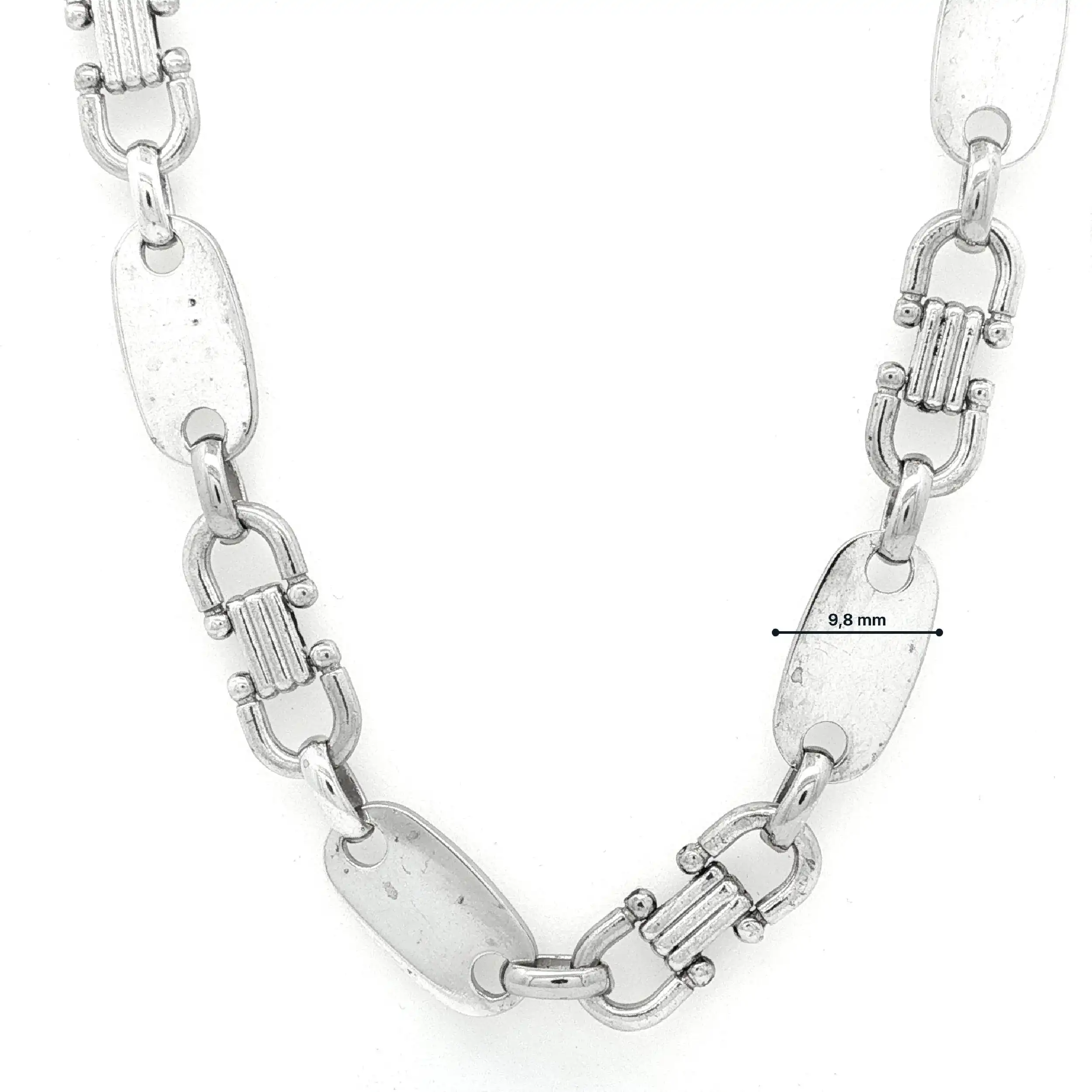 Plattenkette Silber