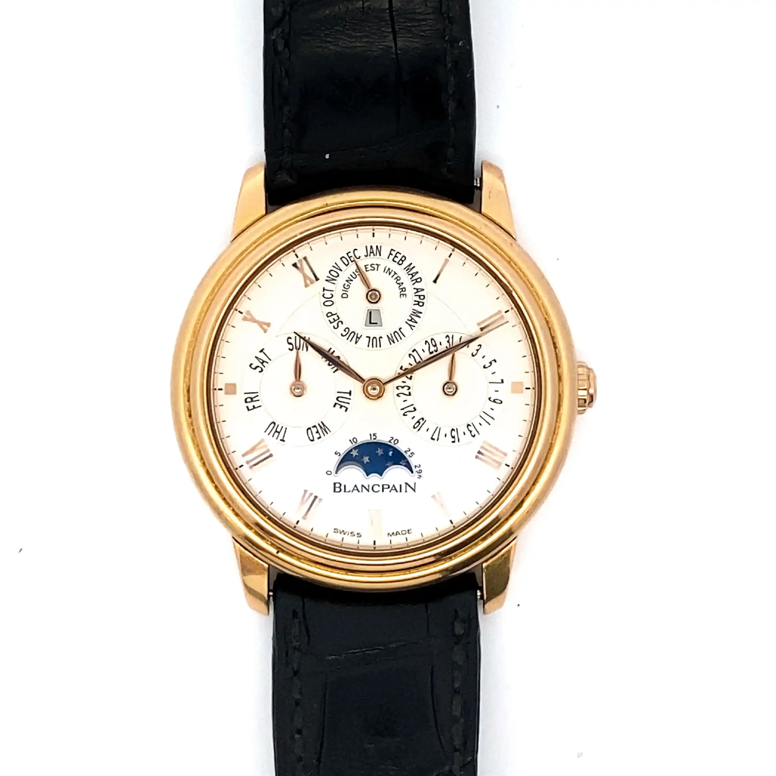 Herrenuhr BlancPain Villeret Ewiger Kalender mit Mondphase Herrenuhr BlancPain Villeret Ewiger Kalender mit Mondphase