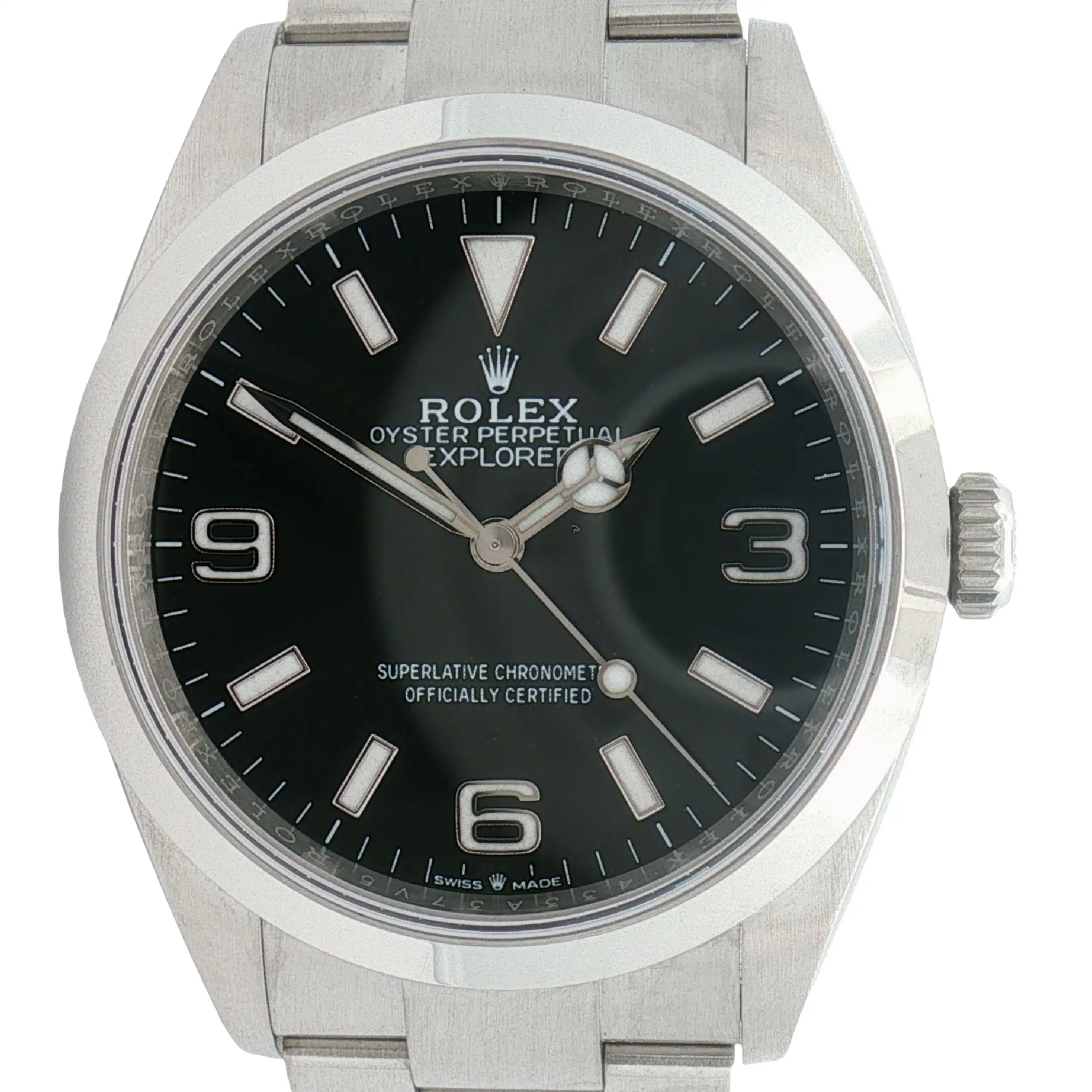 Herrenuhr Rolex Explorer Oyster im Fullset