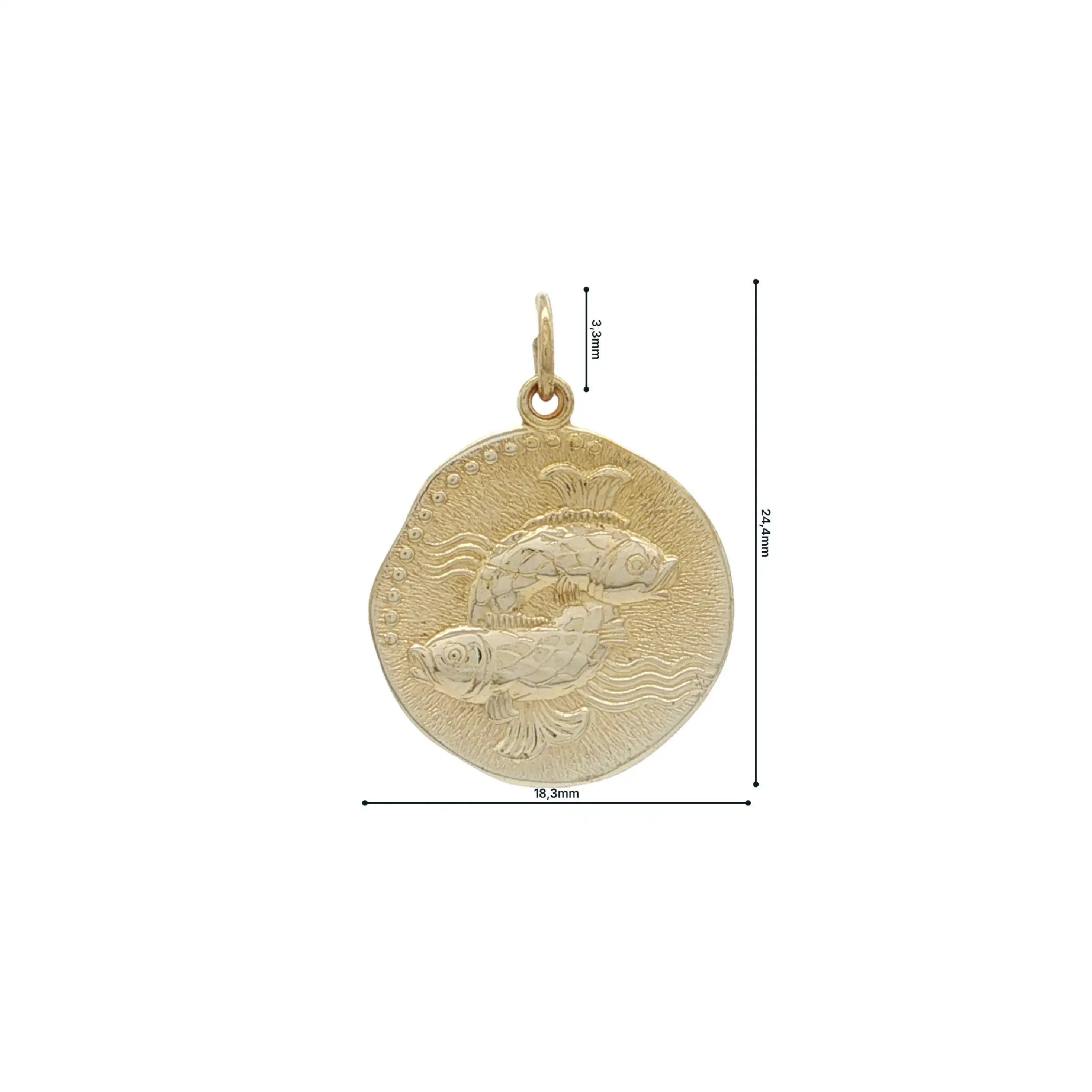 Anhänger Gelbgold "Sternzeichen Fisch" Anhänger Gelbgold "Sternzeichen Fisch"