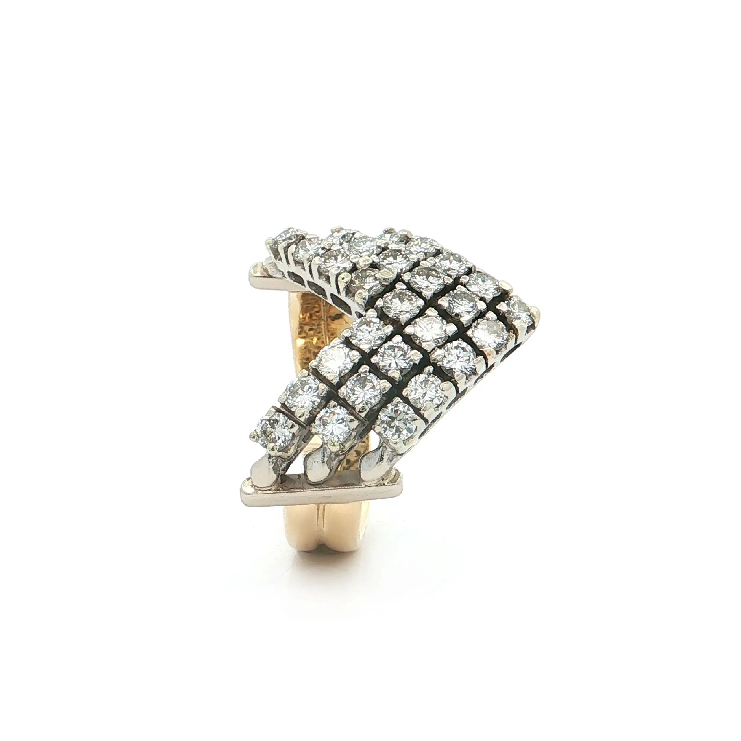 Ring Bicolor mit Brillanten