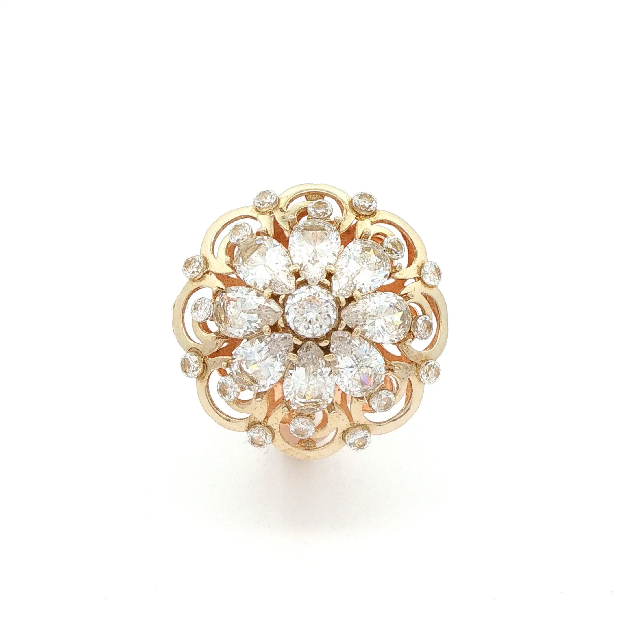 Ring Rotgold mit Zirkonia