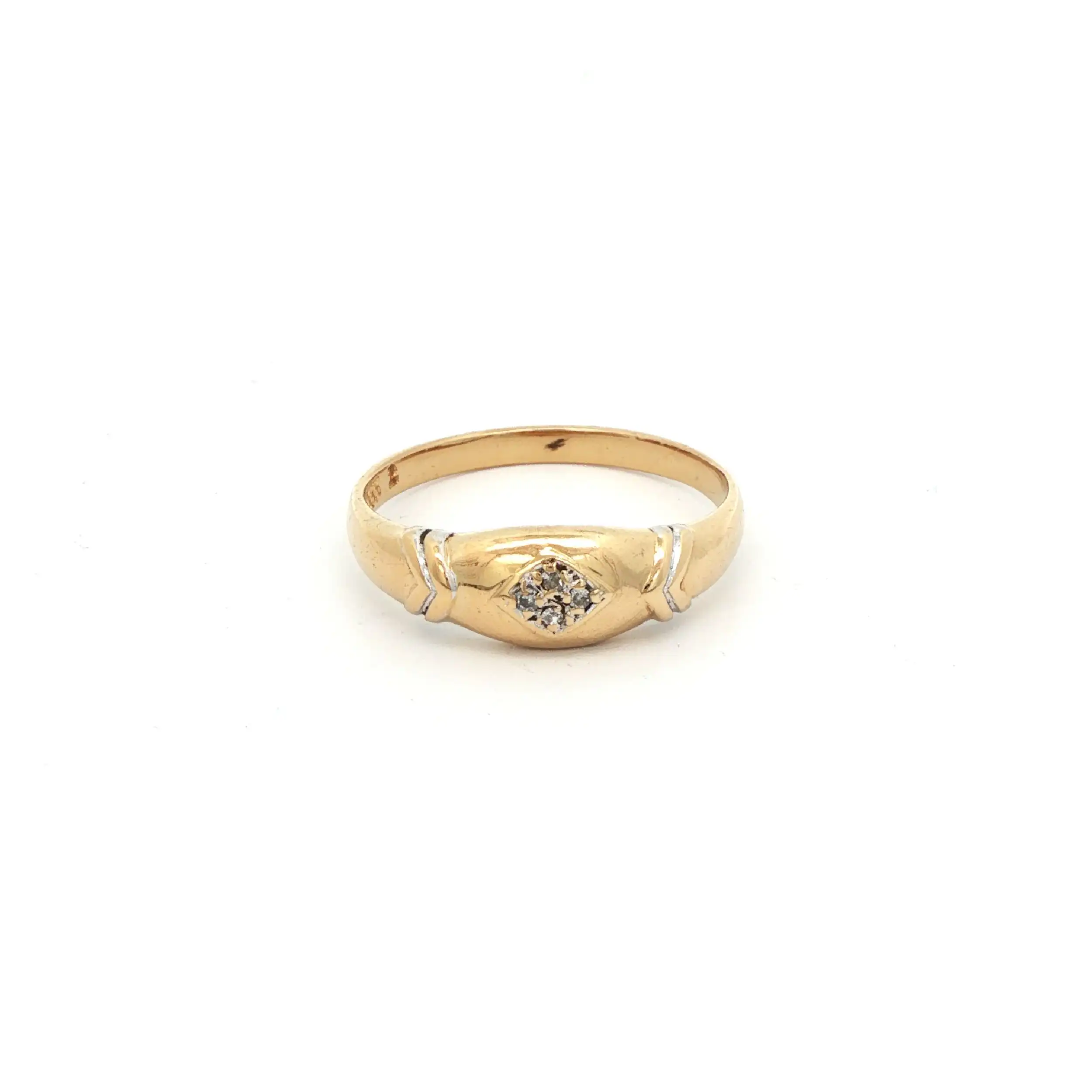 Ring Gelbgold mit Diamanten