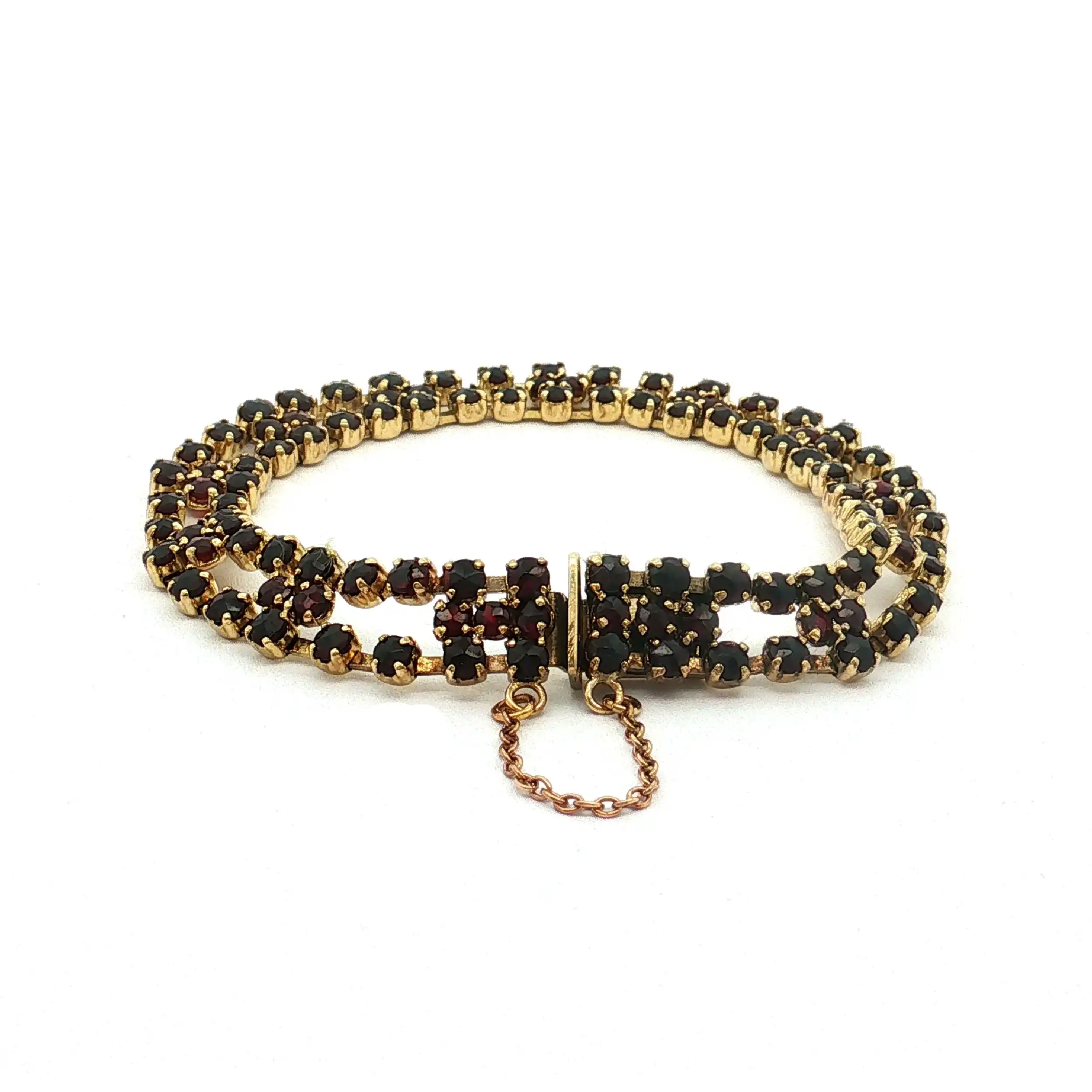 Armband Gelbgold mit Granat