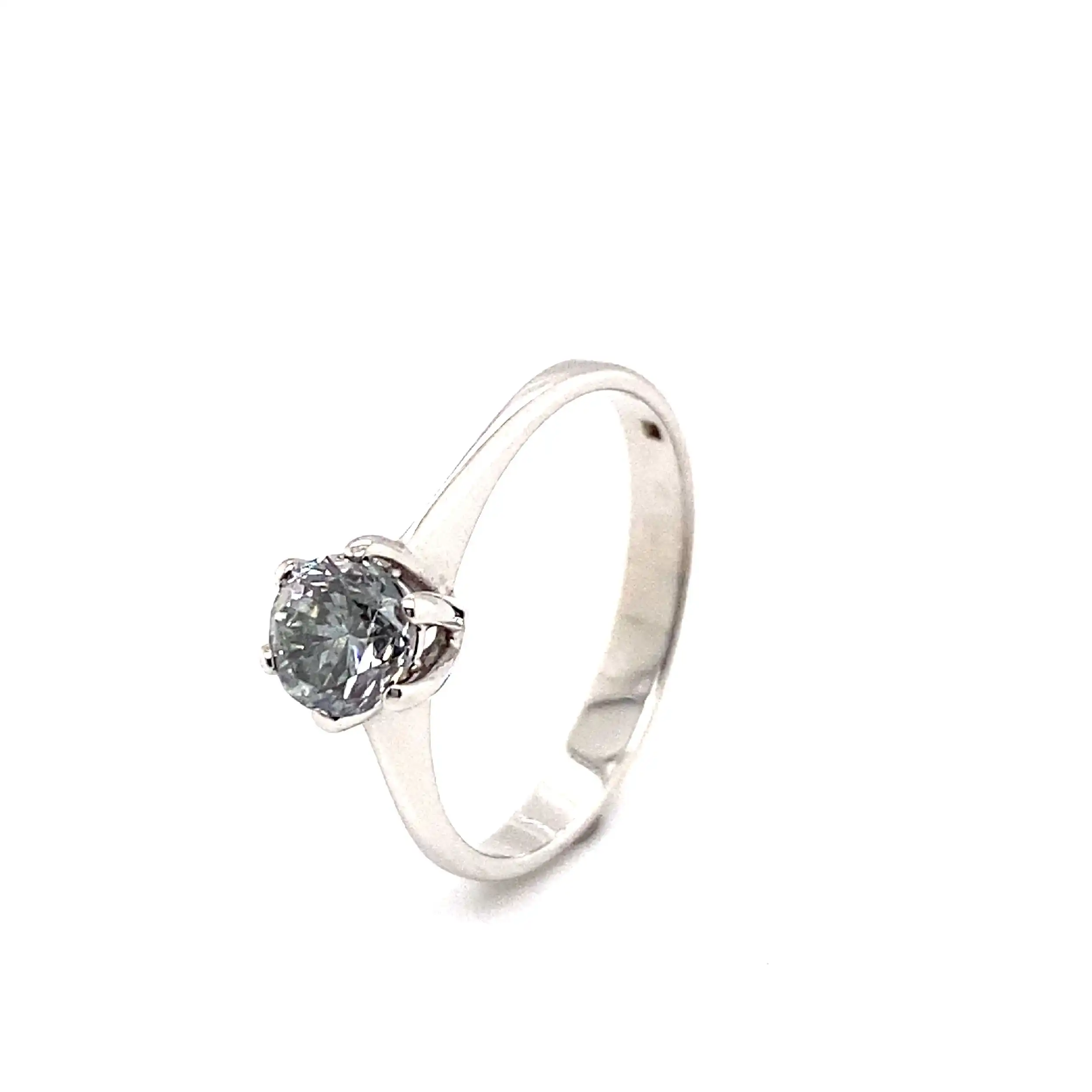 Ring Weißgold mit Solitär Brillant Ring Weißgold mit Solitär Brillant