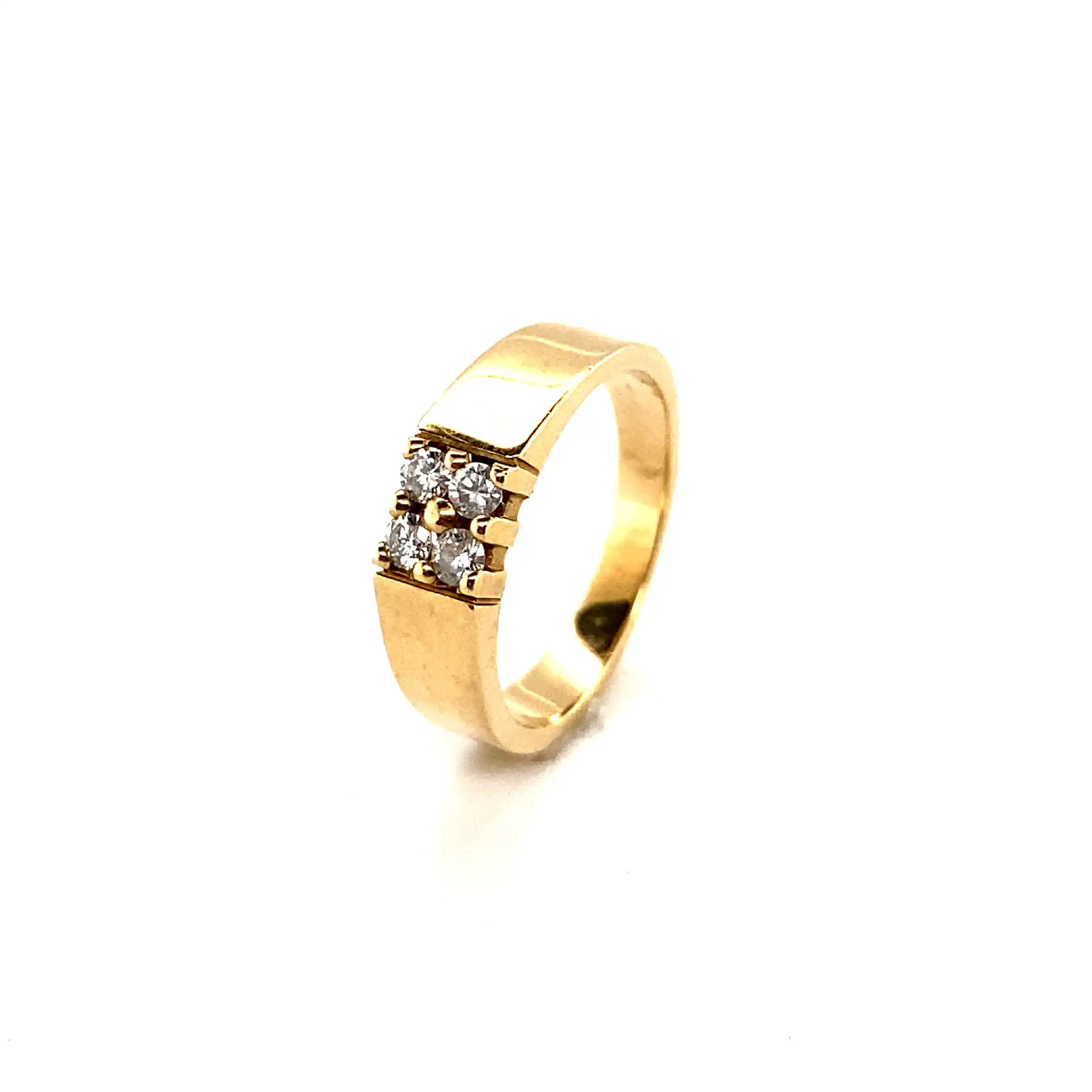 Ring Gekbgold mit Brillanten