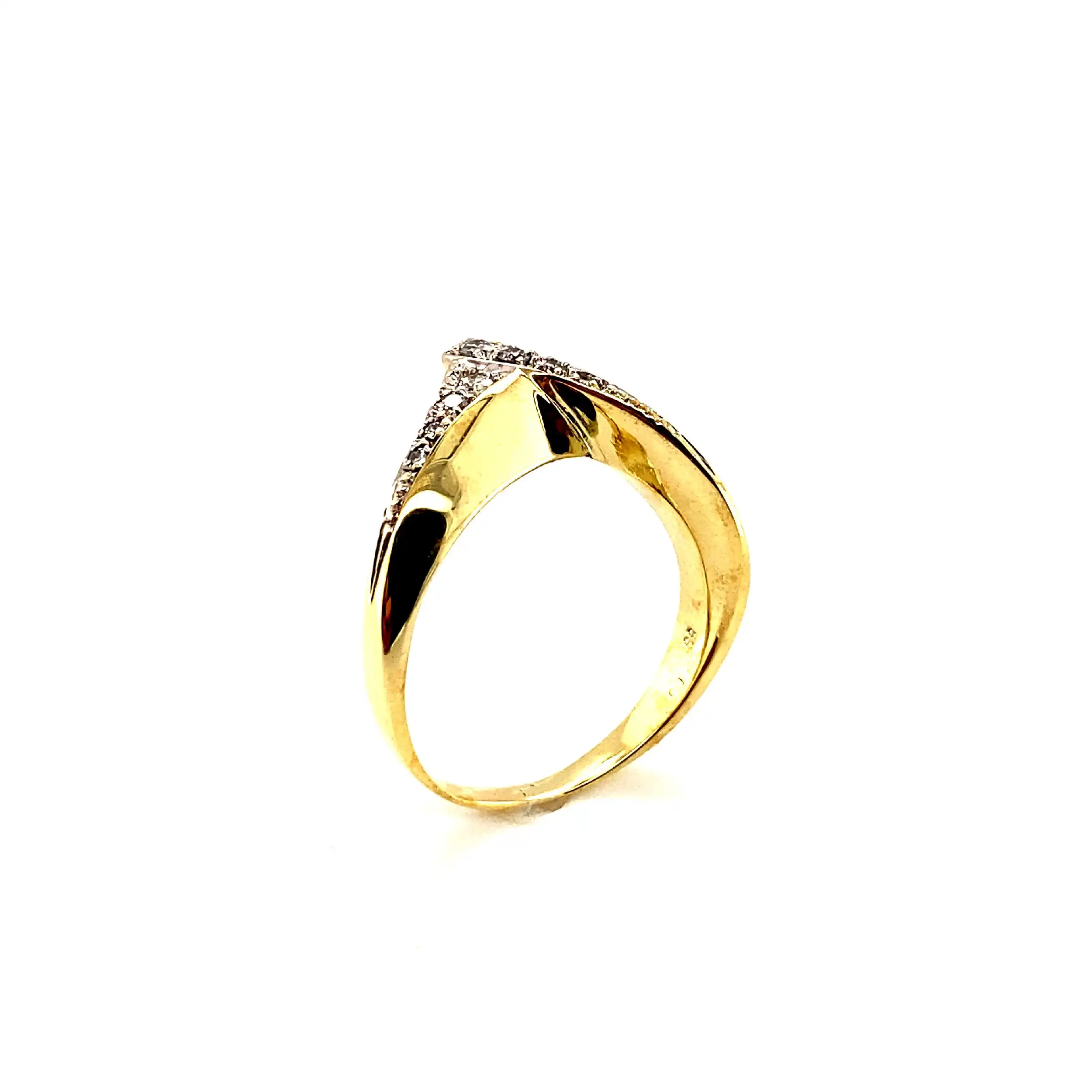 Ring Gelbgold mit Brillanten Ring Gelbgold mit Brillanten