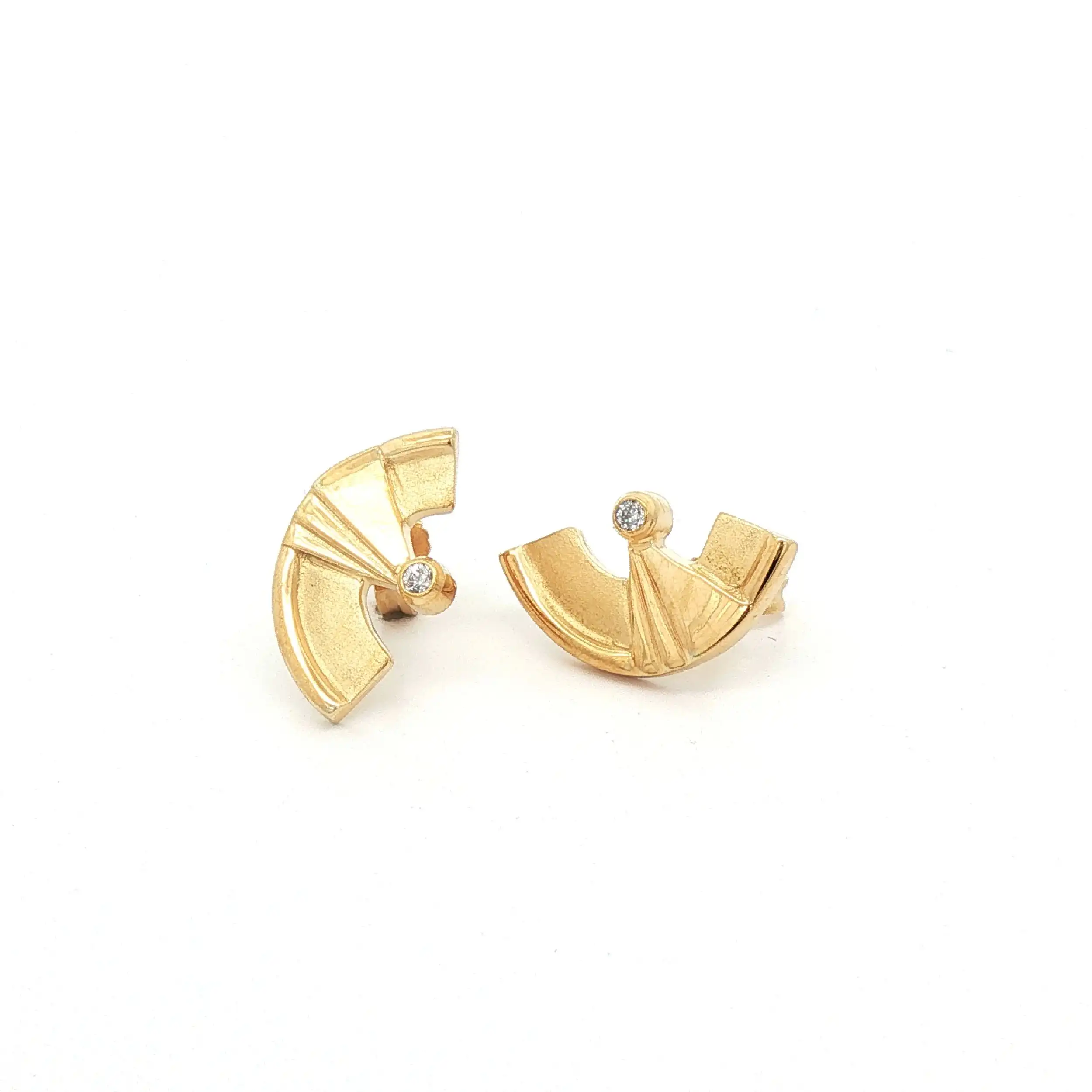 Ohrstecker Gelbgold mit Zirkonia Ohrstecker Gelbgold mit Zirkonia