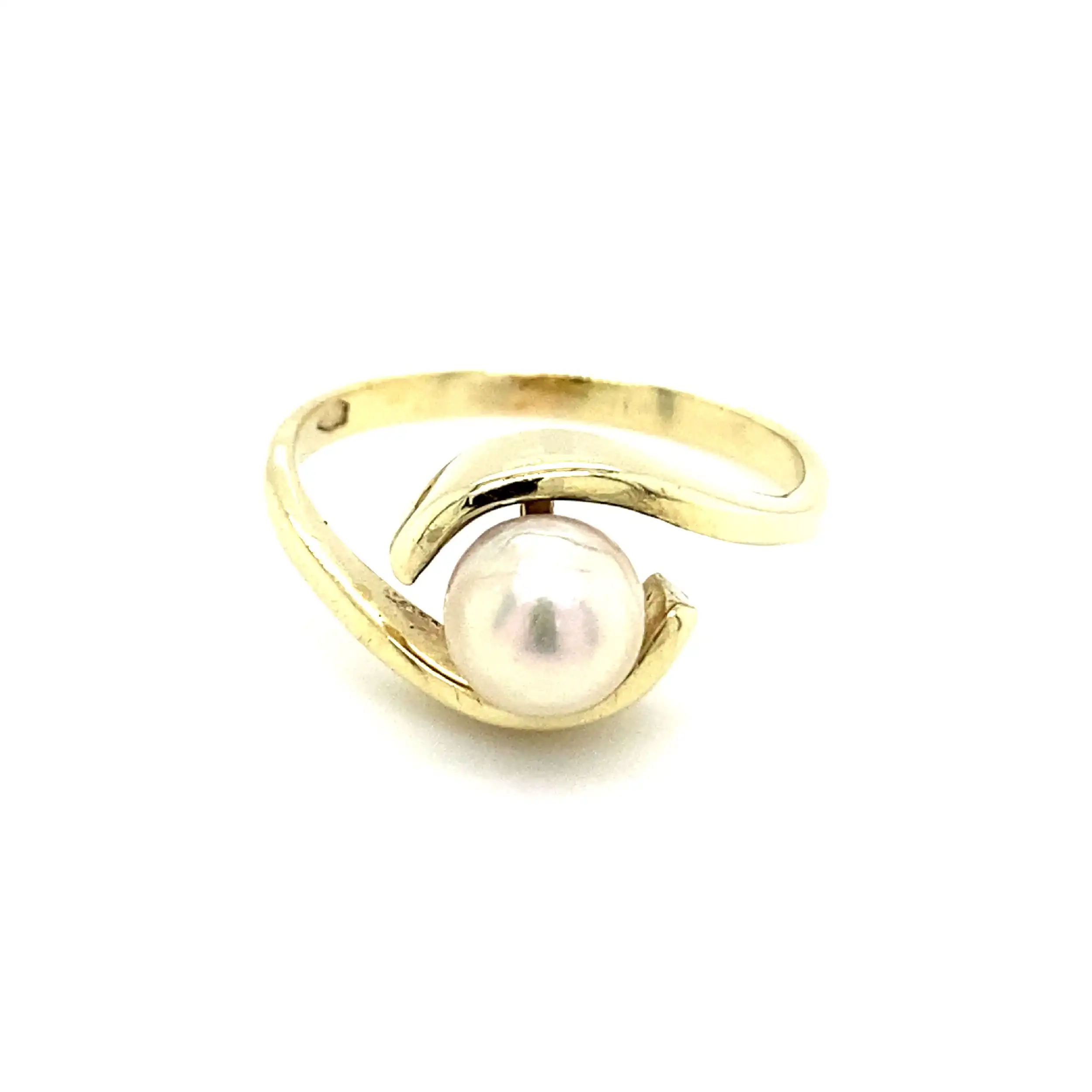 Ring Gelbgold mit Perle Ring Gelbgold mit Perle