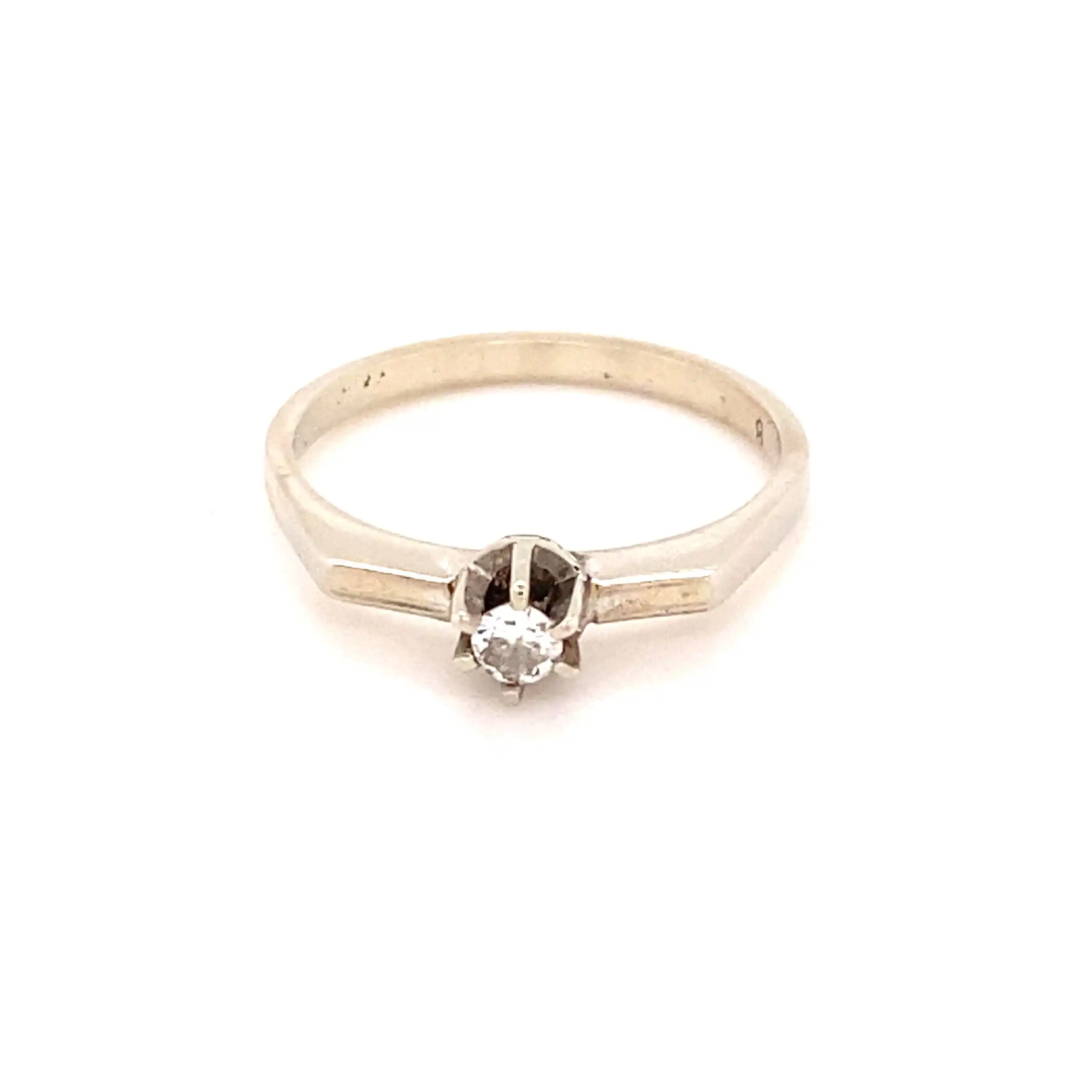 Ring Weißgold mit Solitär Brillant Ring Weißgold mit Solitär Brillant
