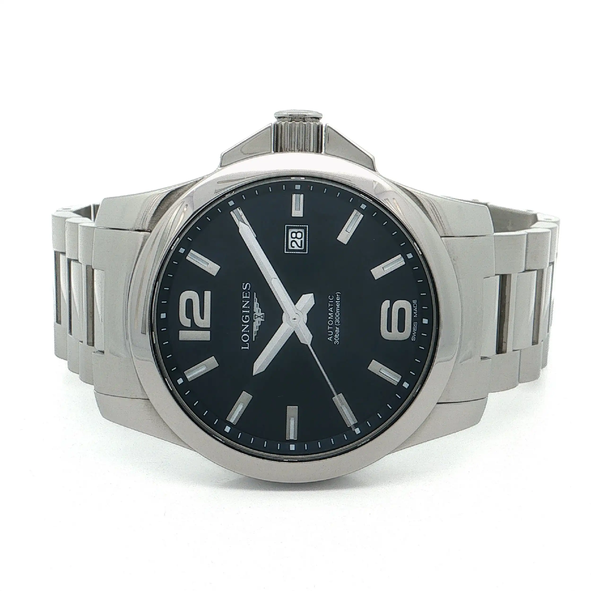Herrenuhr Longines Conquest Automatic mit Box und Papiere und Kassenbon