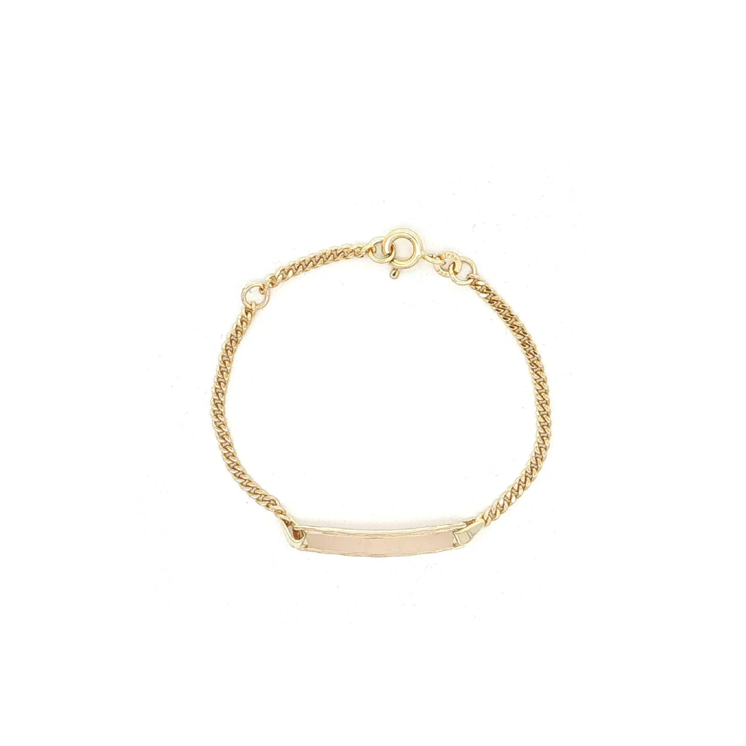 Kinder-Identarmband Gelbgold