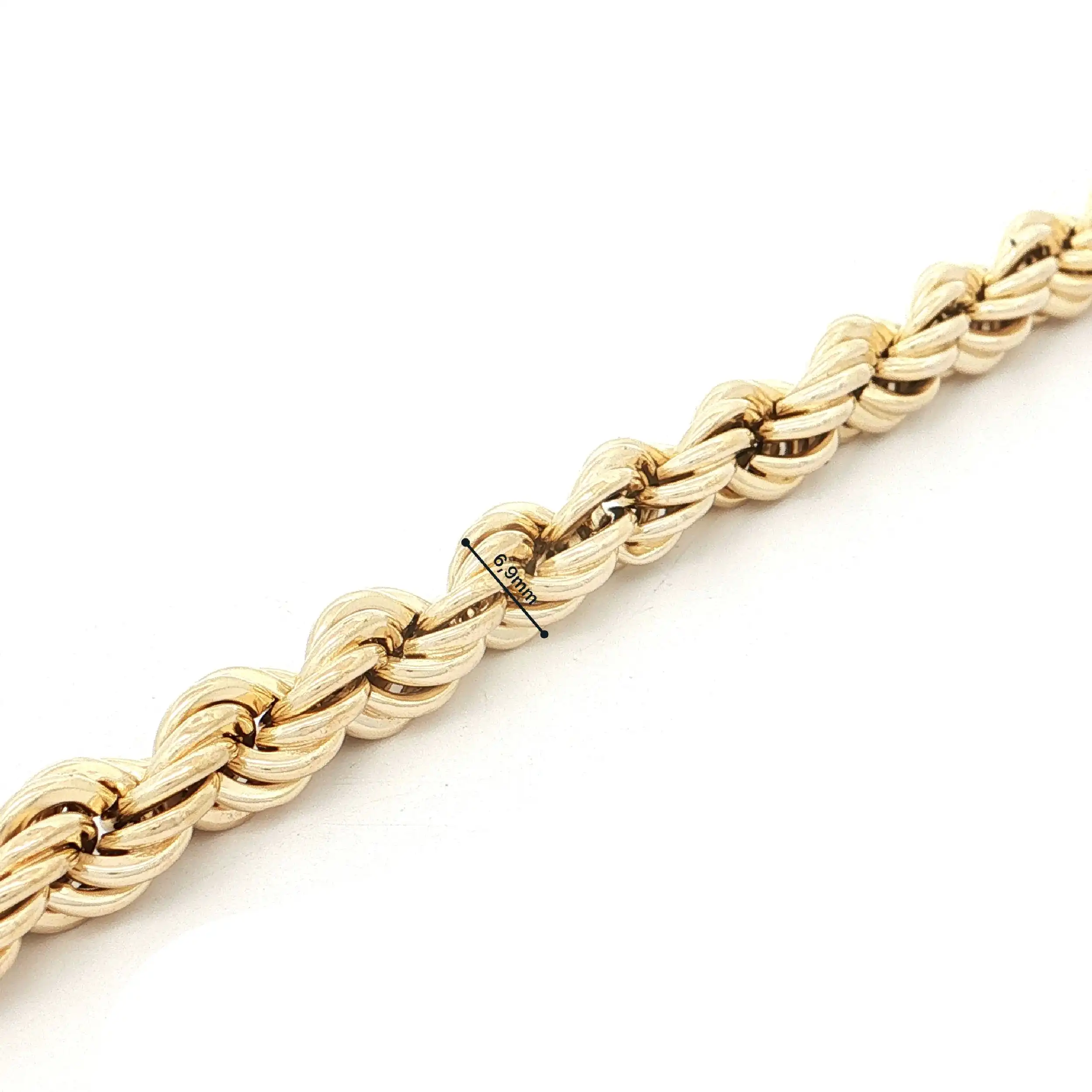 Kordelarmband Gelbgold hohl