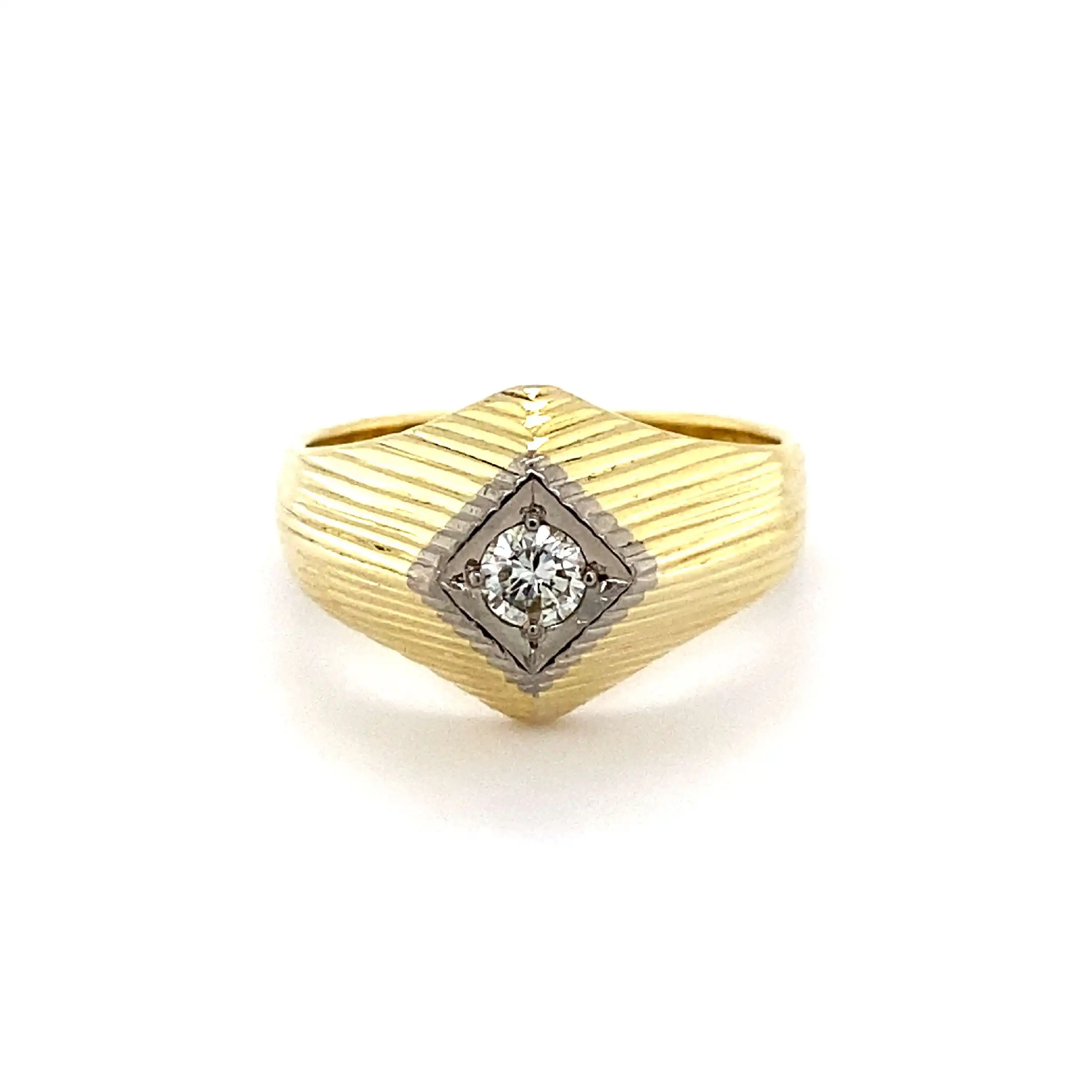 Ring Gelbgold mit Solitär Brillant Ring Gelbgold mit Solitär Brillant