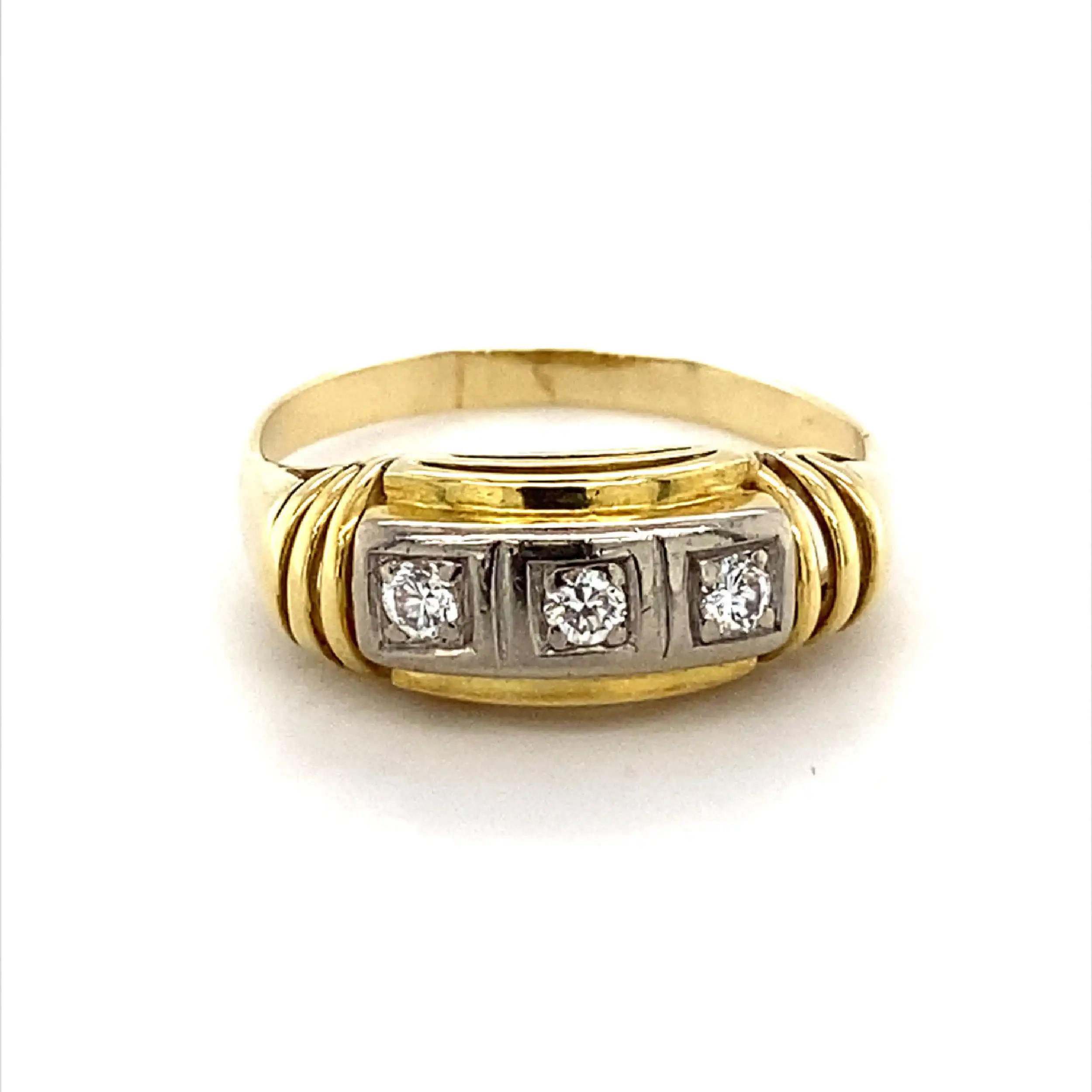 Ring Bicolor mit Brillanten Ring Bicolor mit Brillanten