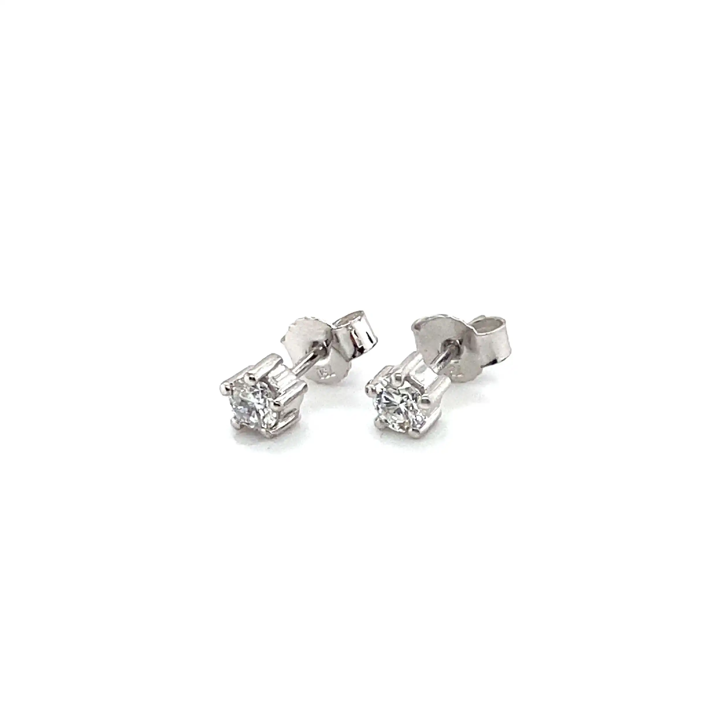 Solitär Ohrstecker Weißgold mit Brillanten je 0,21ct Solitär Ohrstecker Weißgold mit Brillanten je 0,21ct