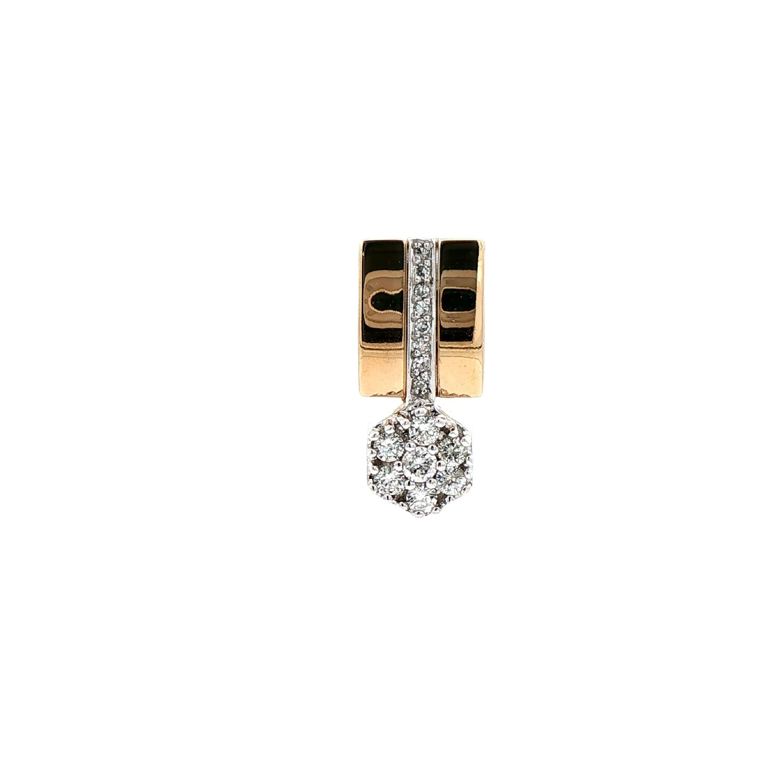 Anhänger Bicolor mit Brillanten und Diamanten Anhänger Bicolor mit Brillanten und Diamanten