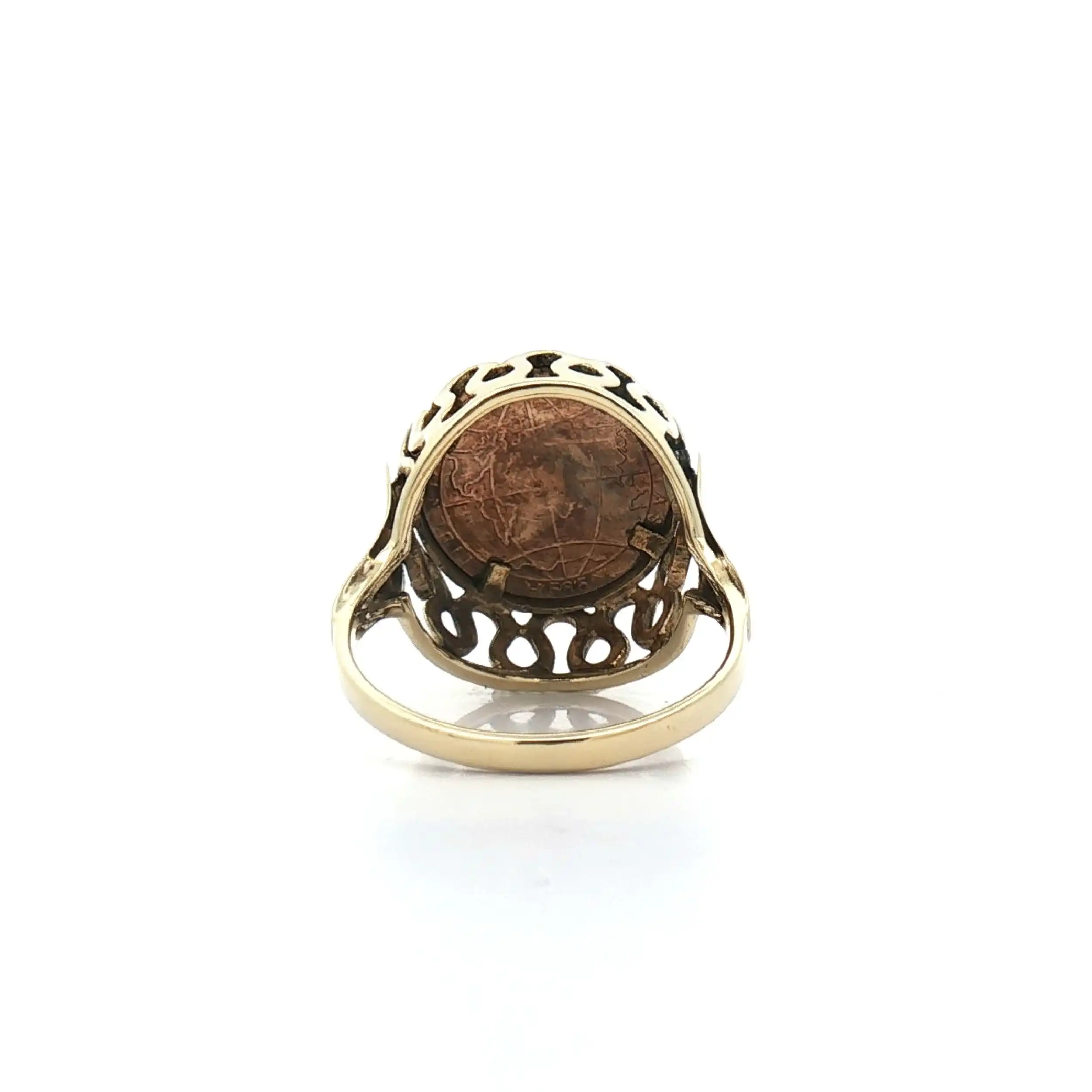 Ring Gelbgold mit Münze Ring Gelbgold mit Münze