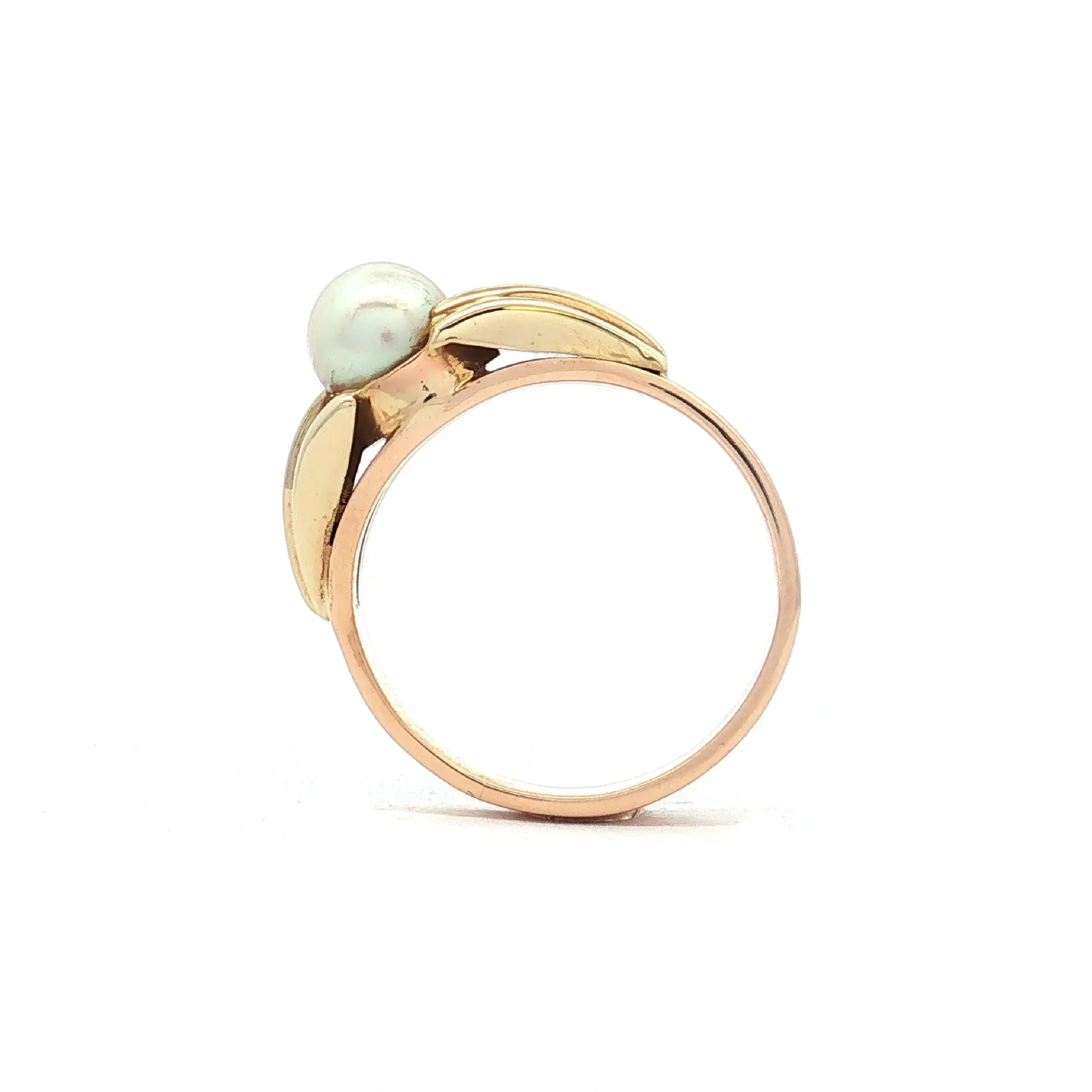 Ring Gelbgold mit Perle