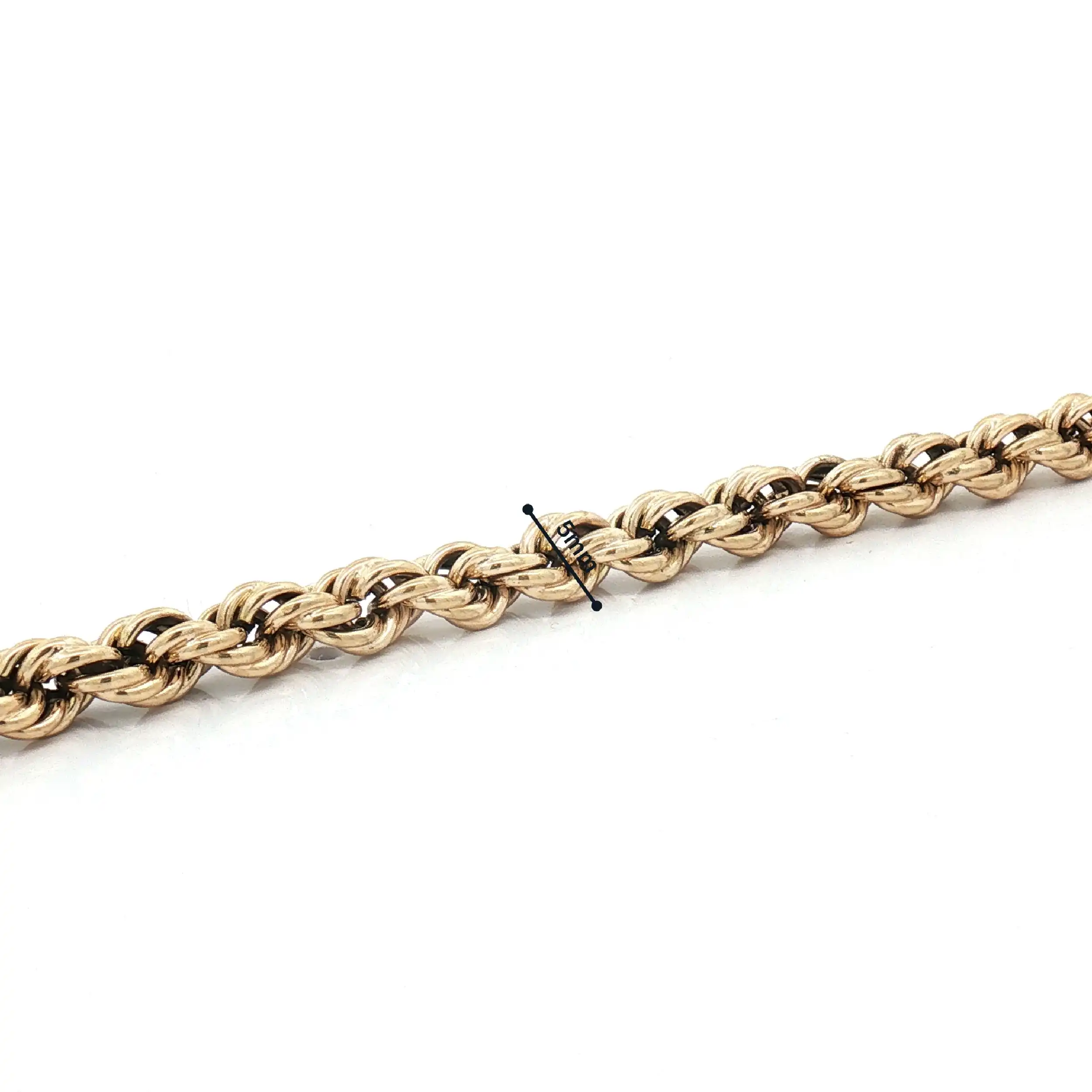 Kordelarmband Gelbgold