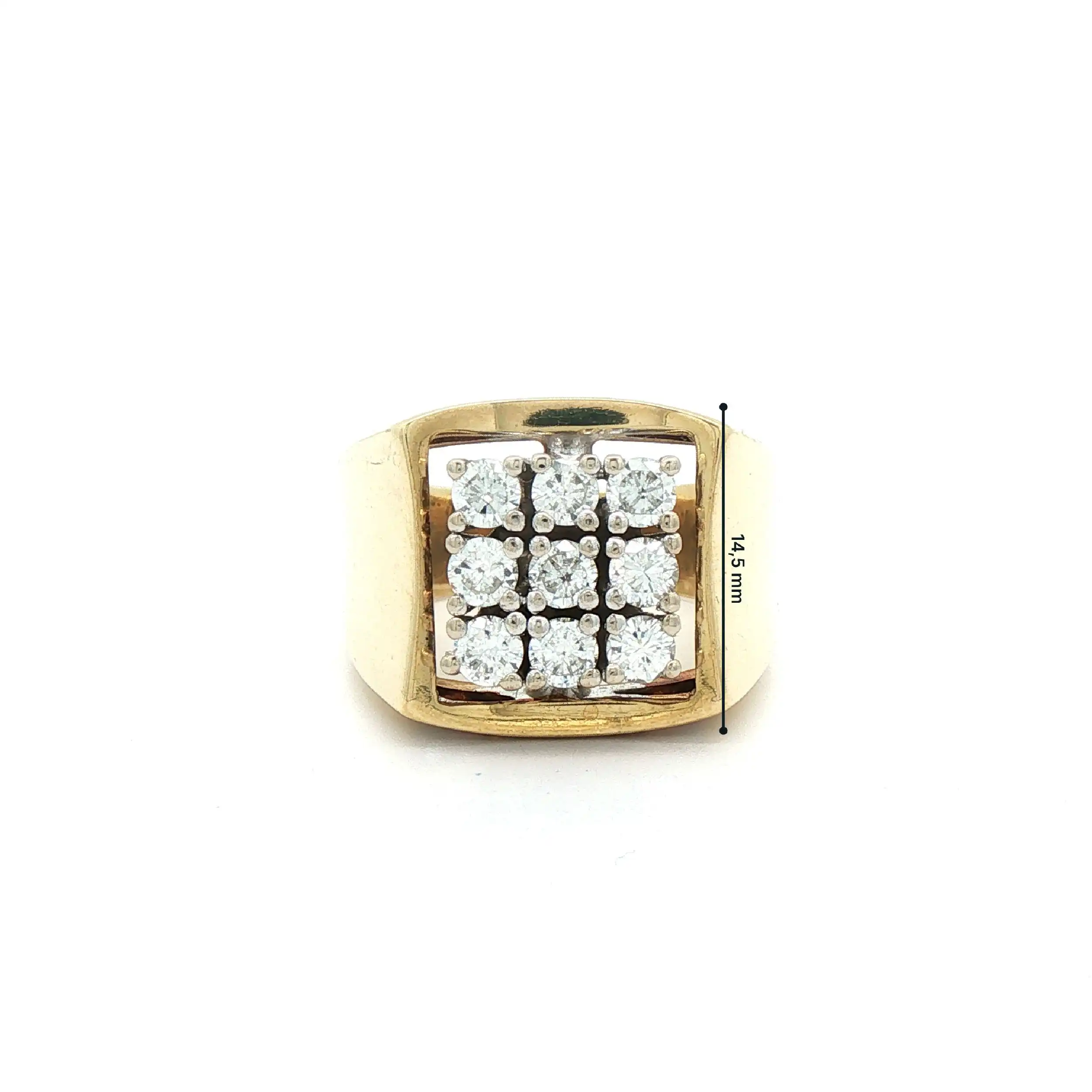 Ring Gelbgold mit Brillanten, graviert mit 0,80ct Ring Gelbgold mit Brillanten, graviert mit 0,80ct