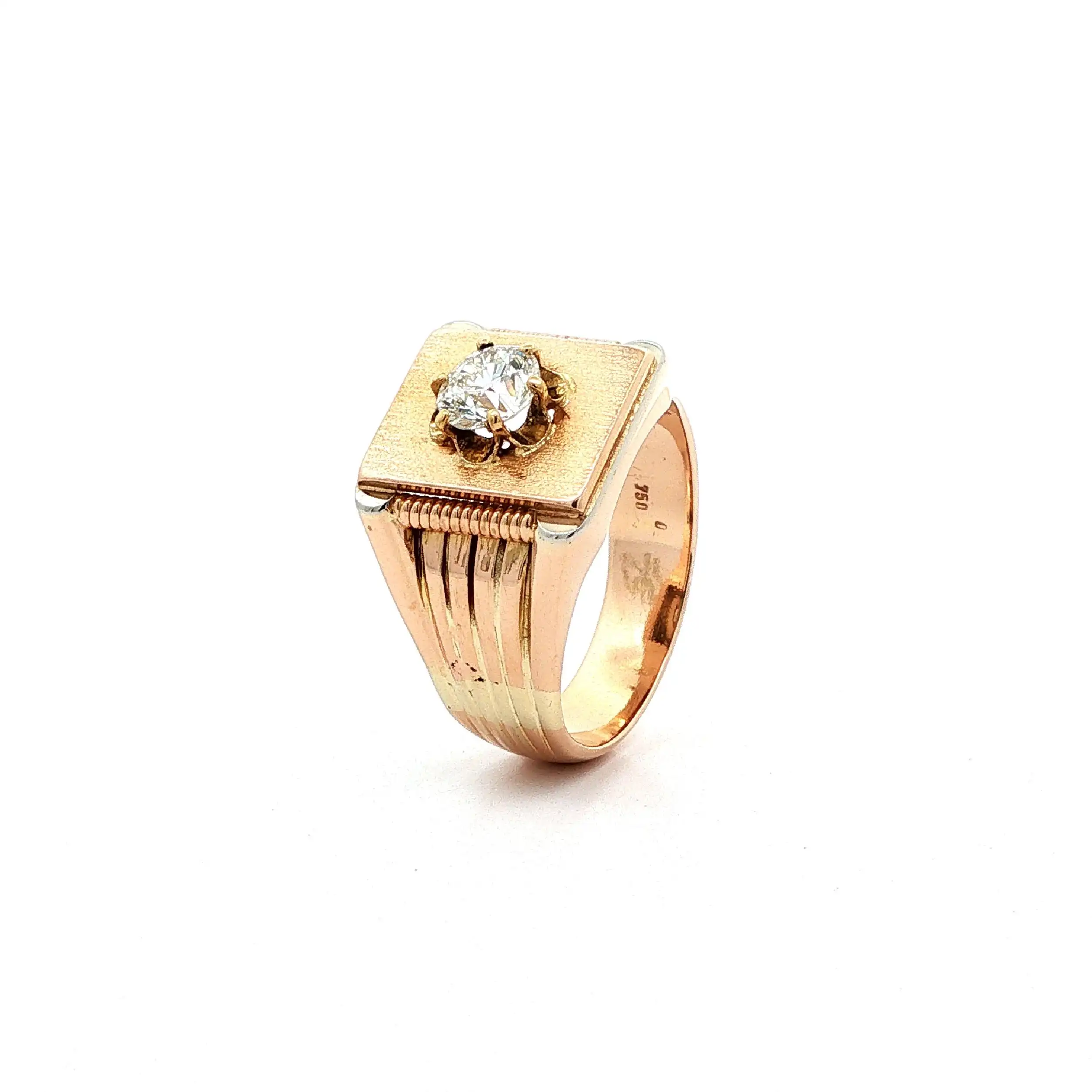 Ring Roségold mit Altschliffbrillant