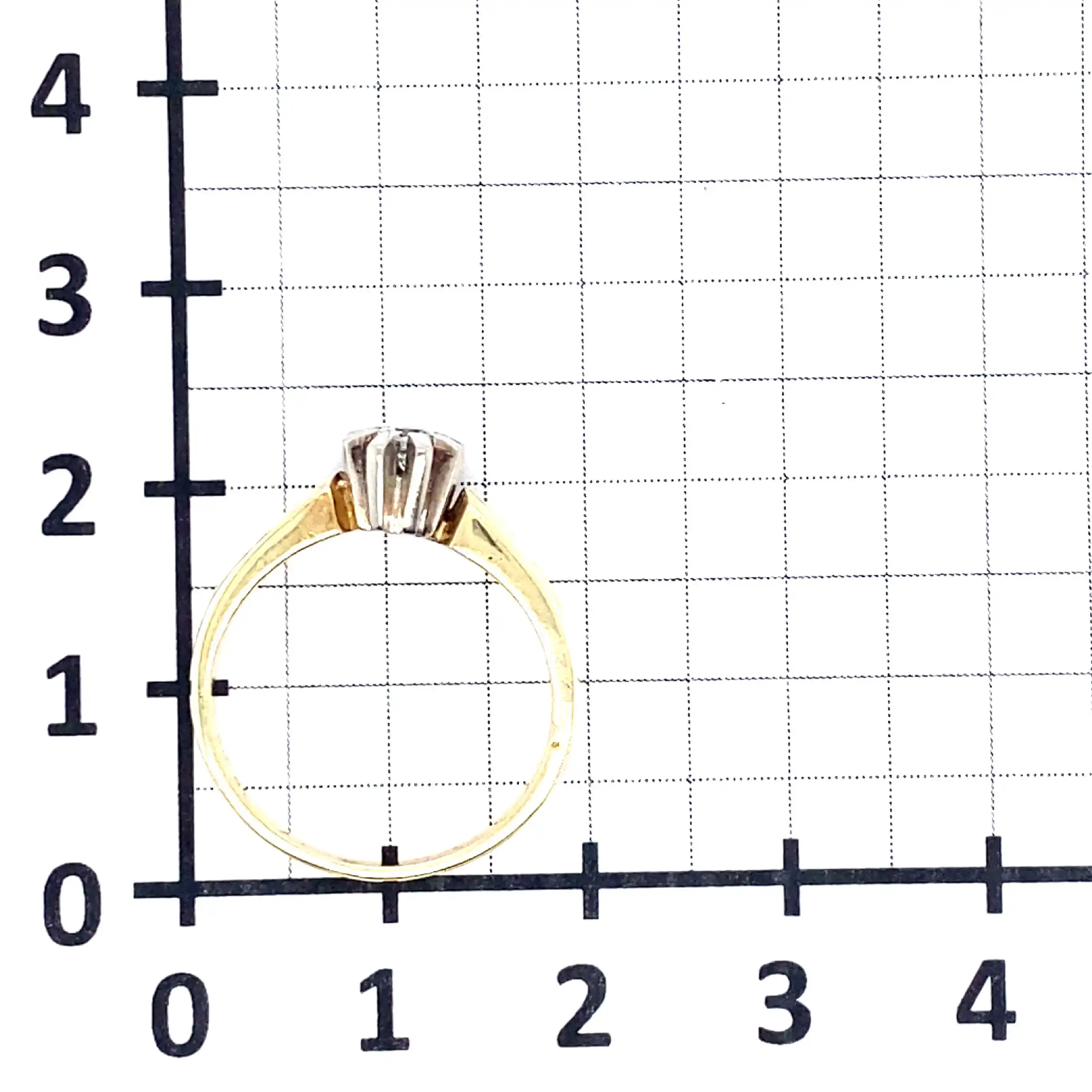 Ring Gelbgold mit Brillant Ring Gelbgold mit Brillant