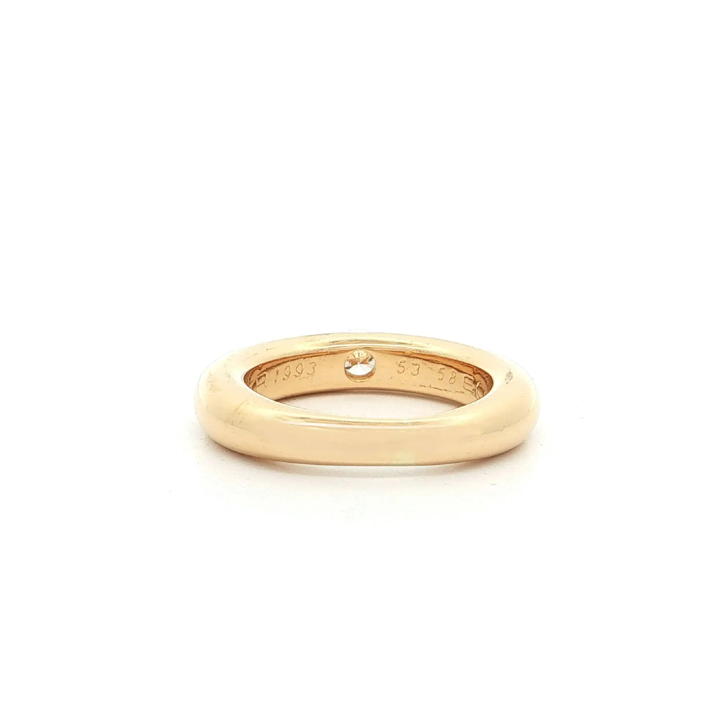 Ring Gelbgold mit Brillant "Cartier" graviert mit 0,25ct