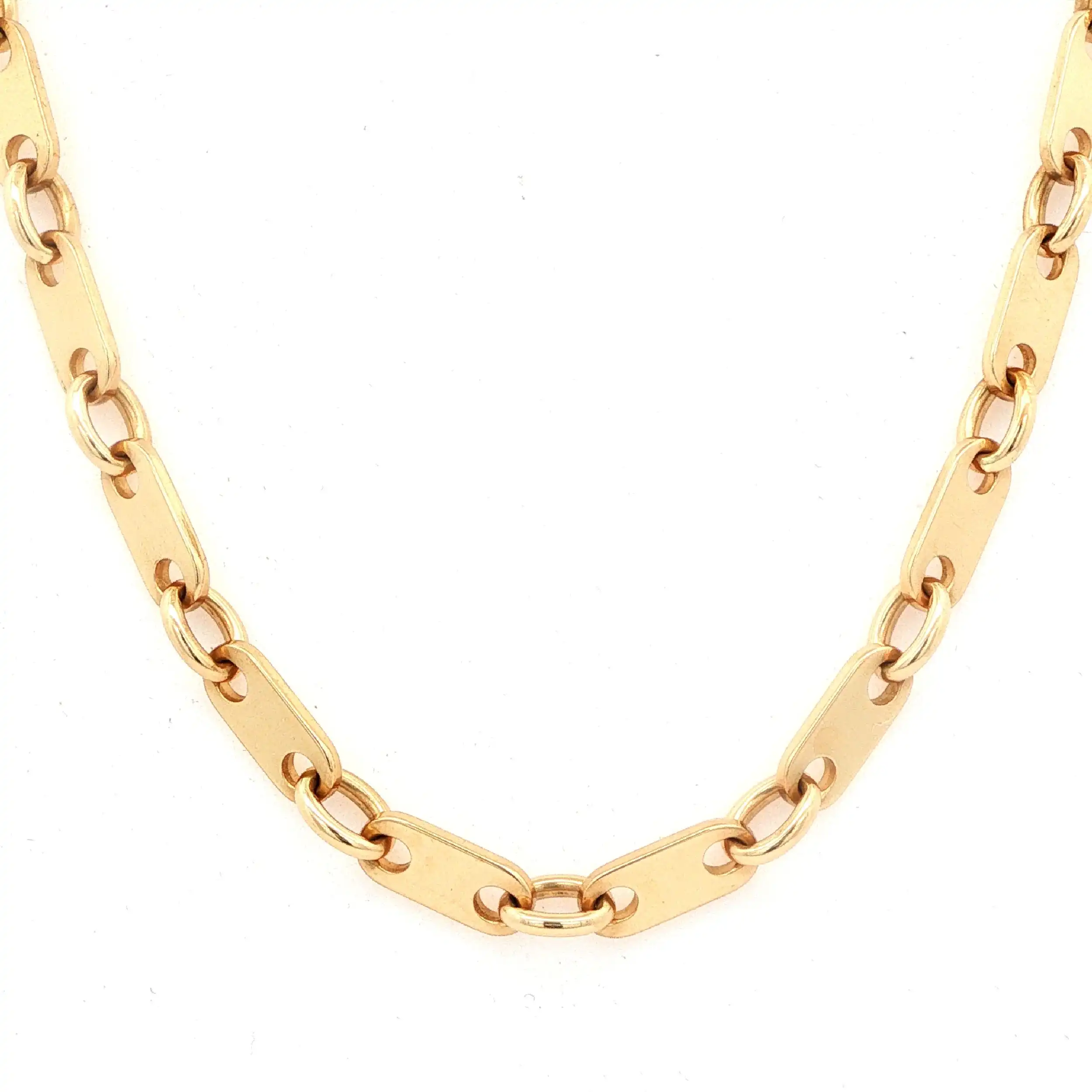 Plattenkette Gelbgold Plattenkette Gelbgold