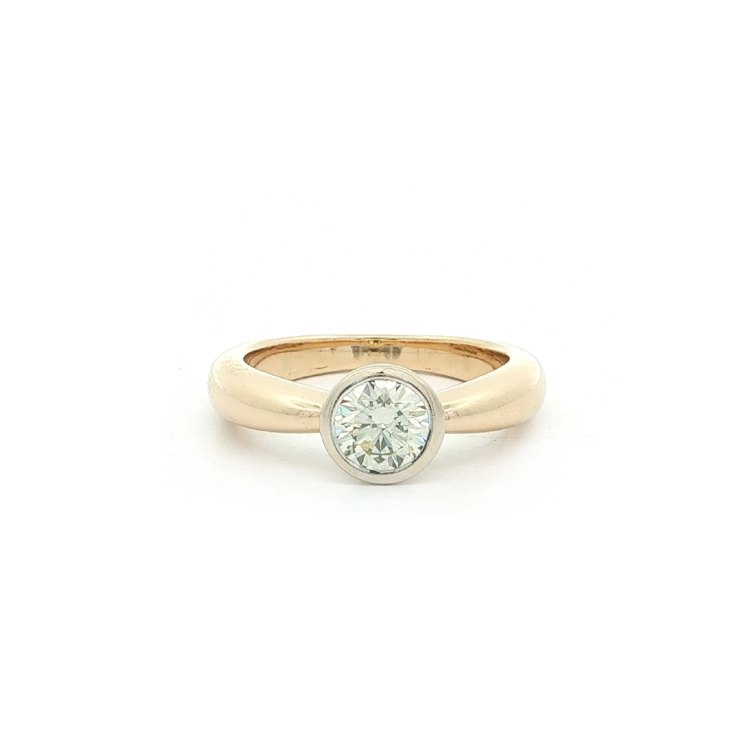 Ring Bicolor mit Brillant