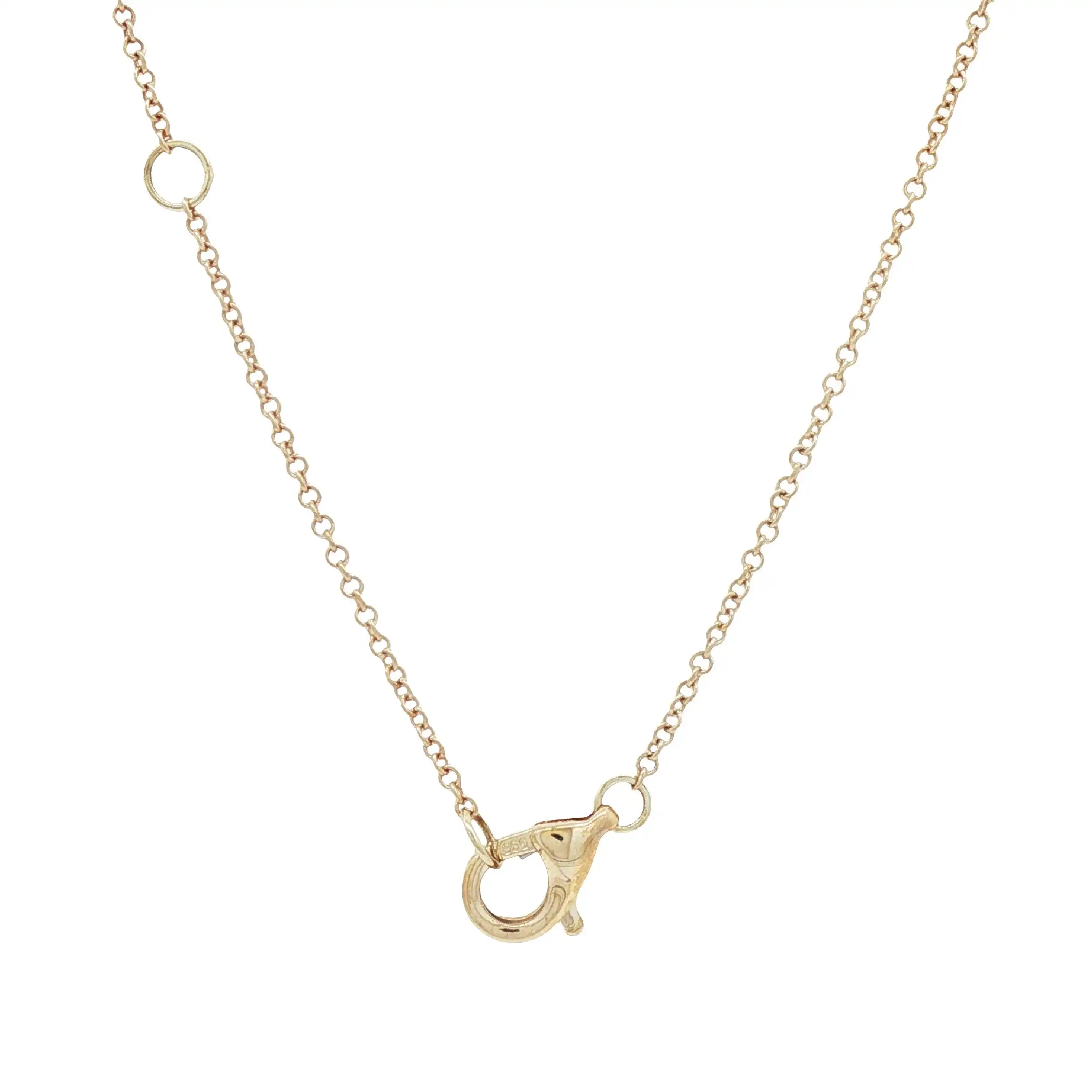 Ankercollier Gelbgold mit Zirkonia Ankercollier Gelbgold mit Zirkonia