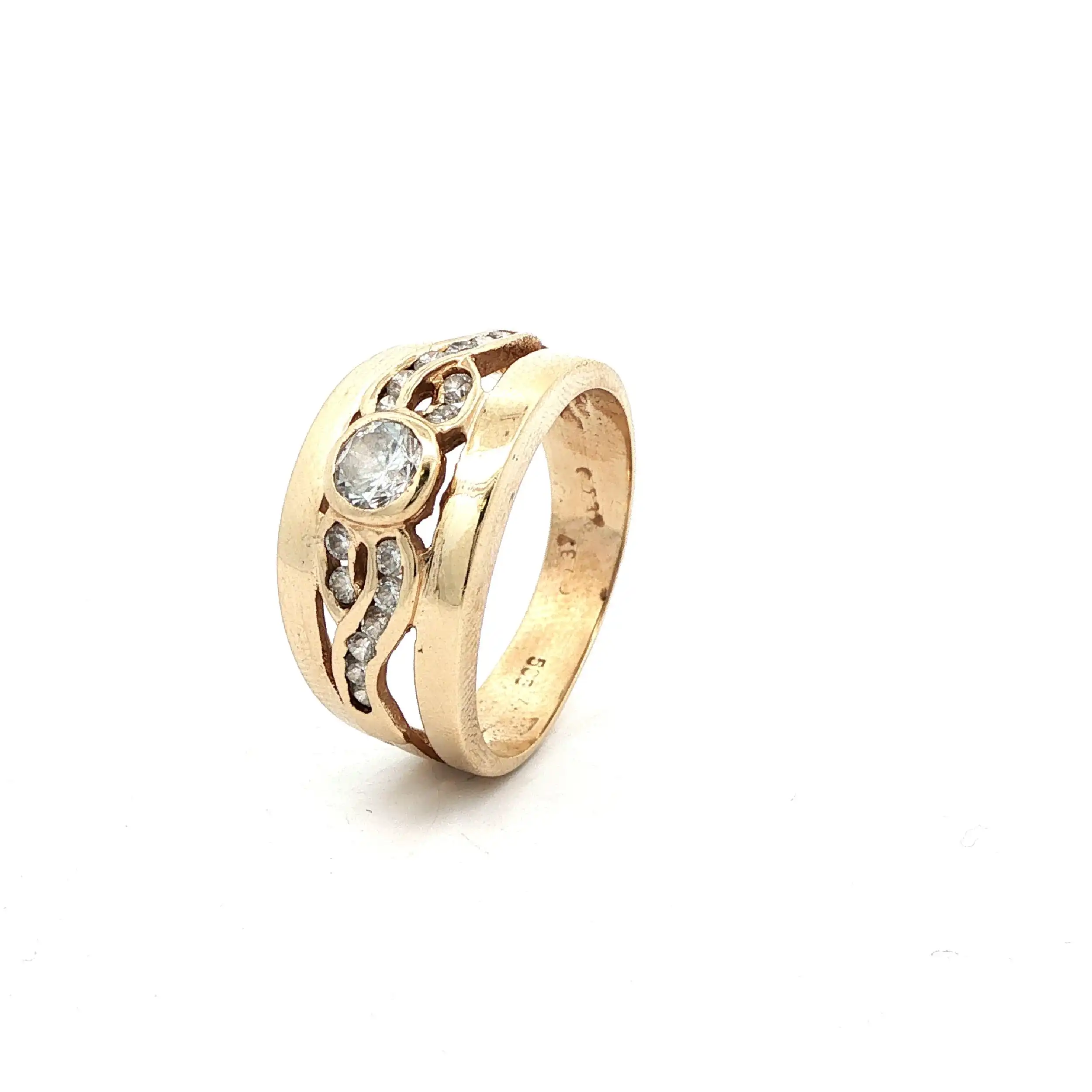 Ring Gelbgold mit Zirkonia