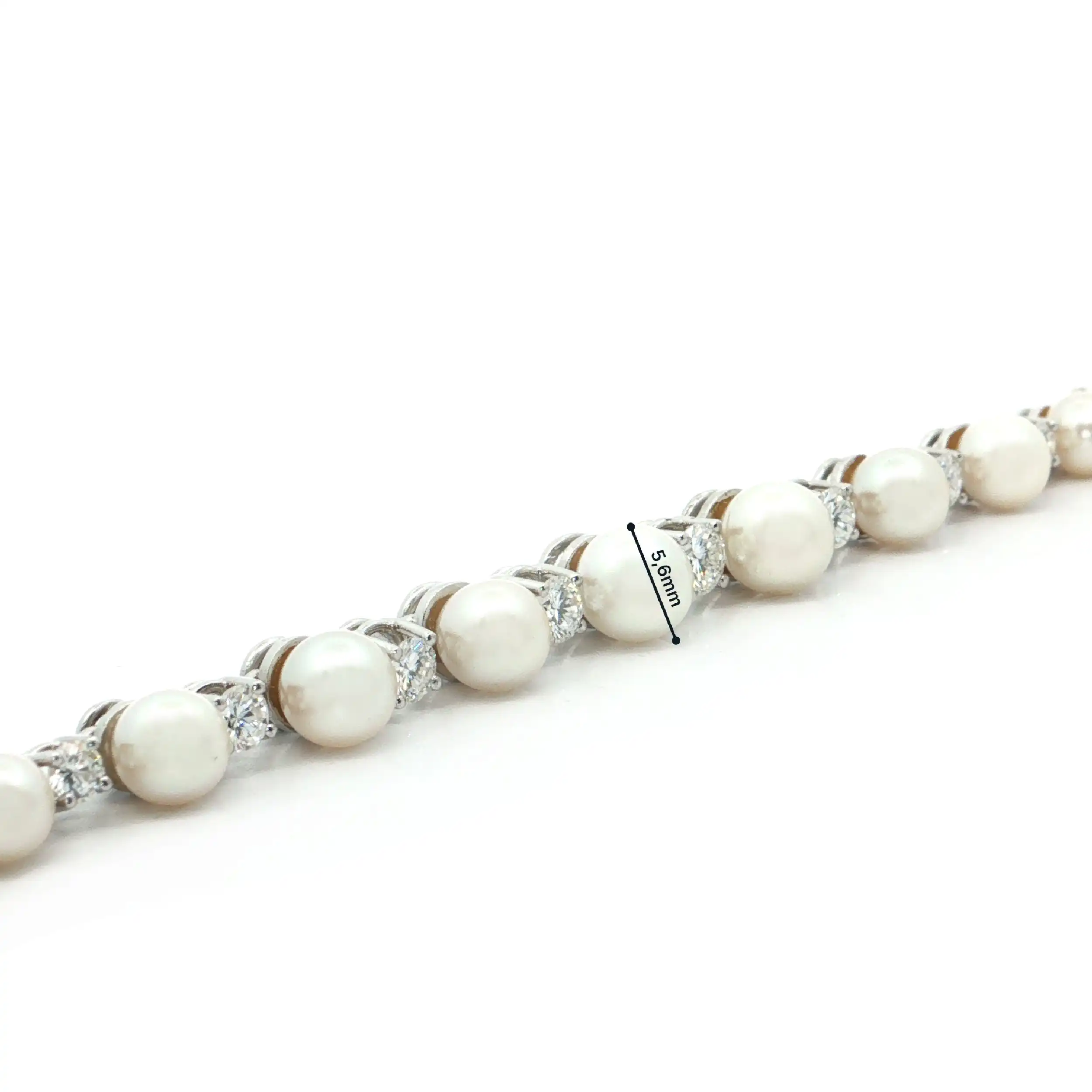 Armband Weißgold mit Perlen und Brillanten