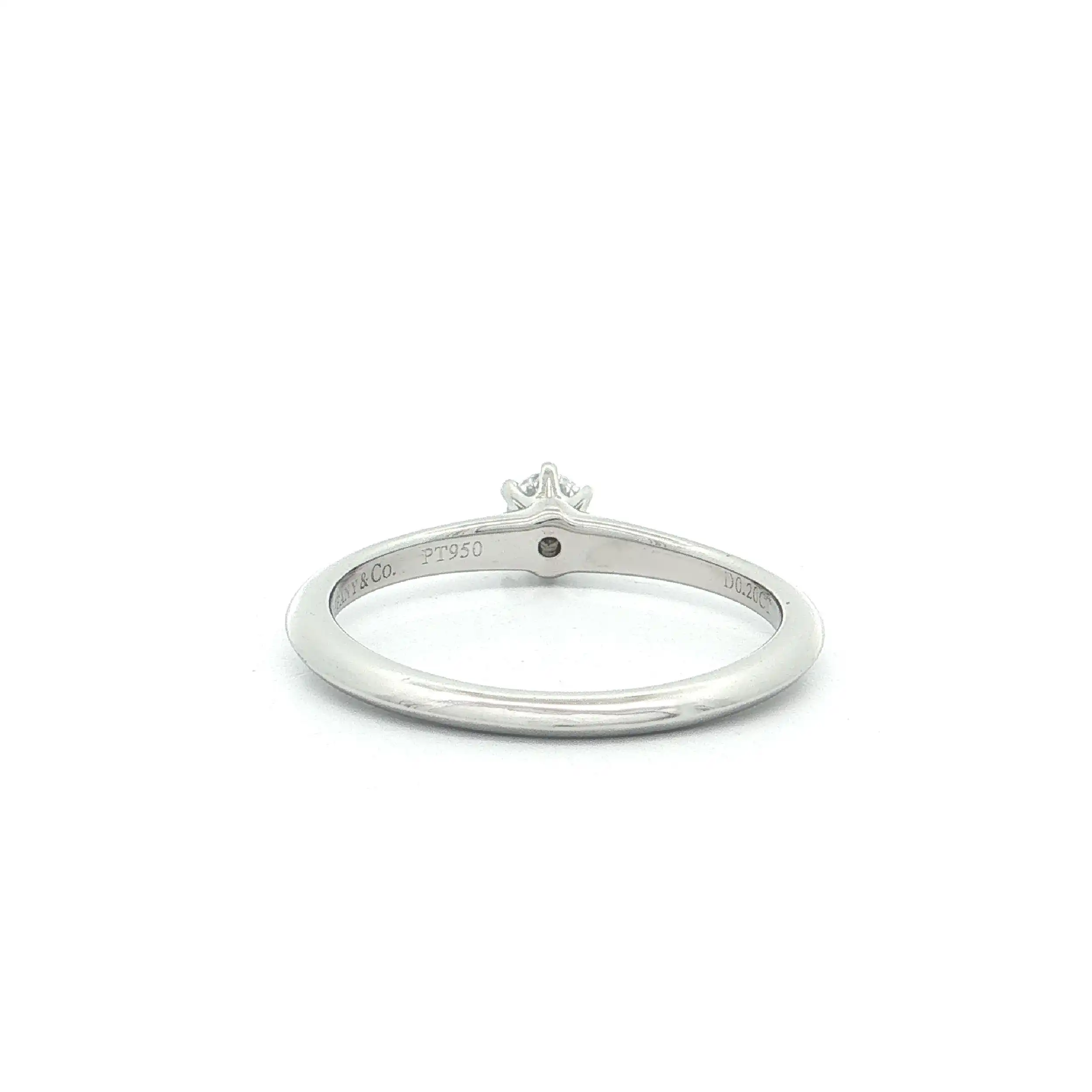 Solitärring Platin Tiffany