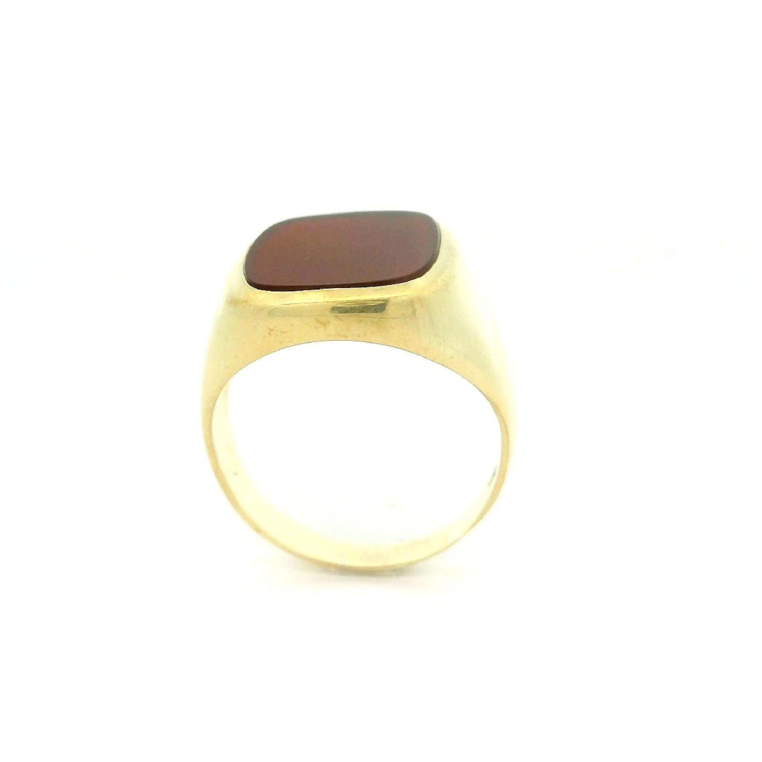 Herrenring Gelbgold mit Carneol
