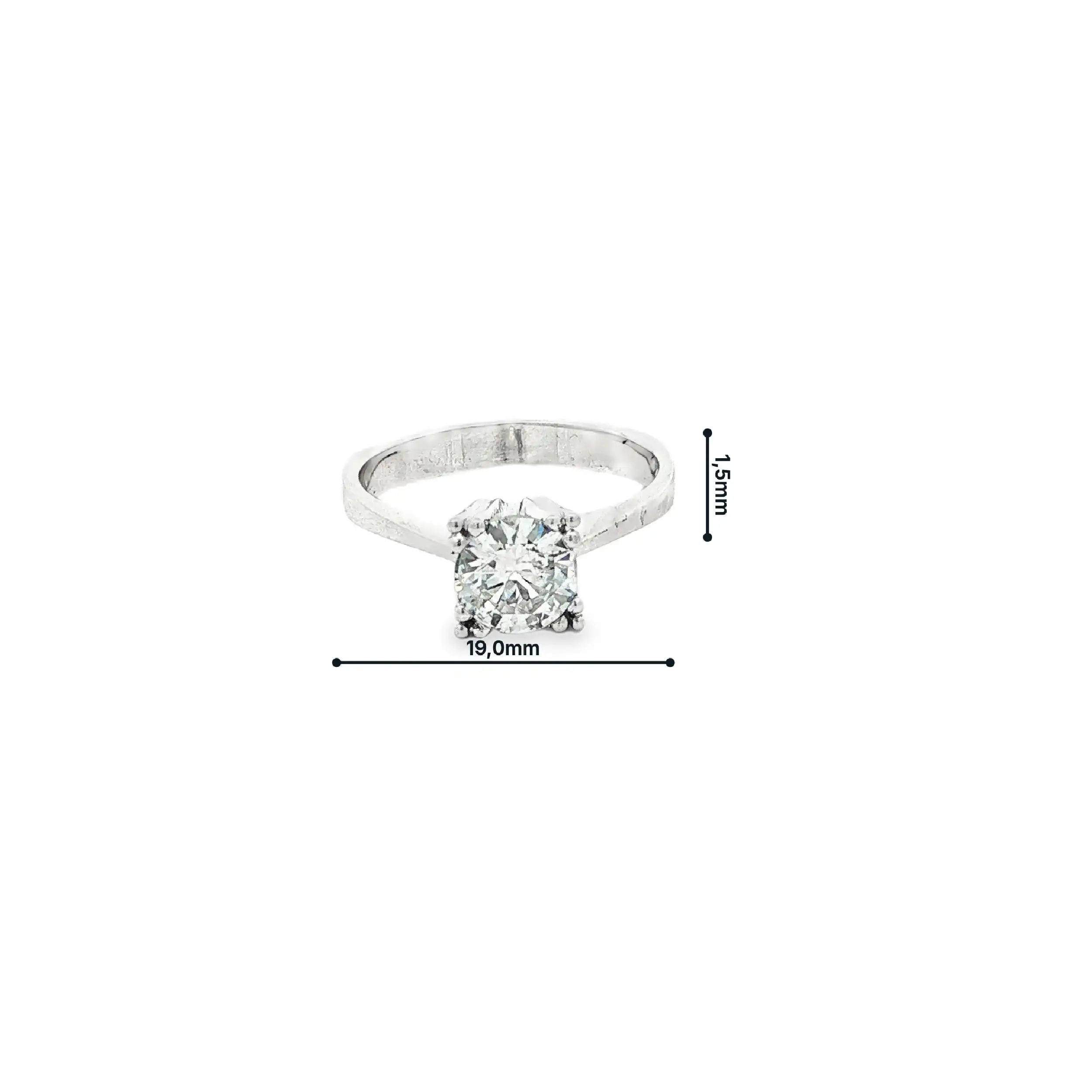 Ring Weißgold mit Brillant