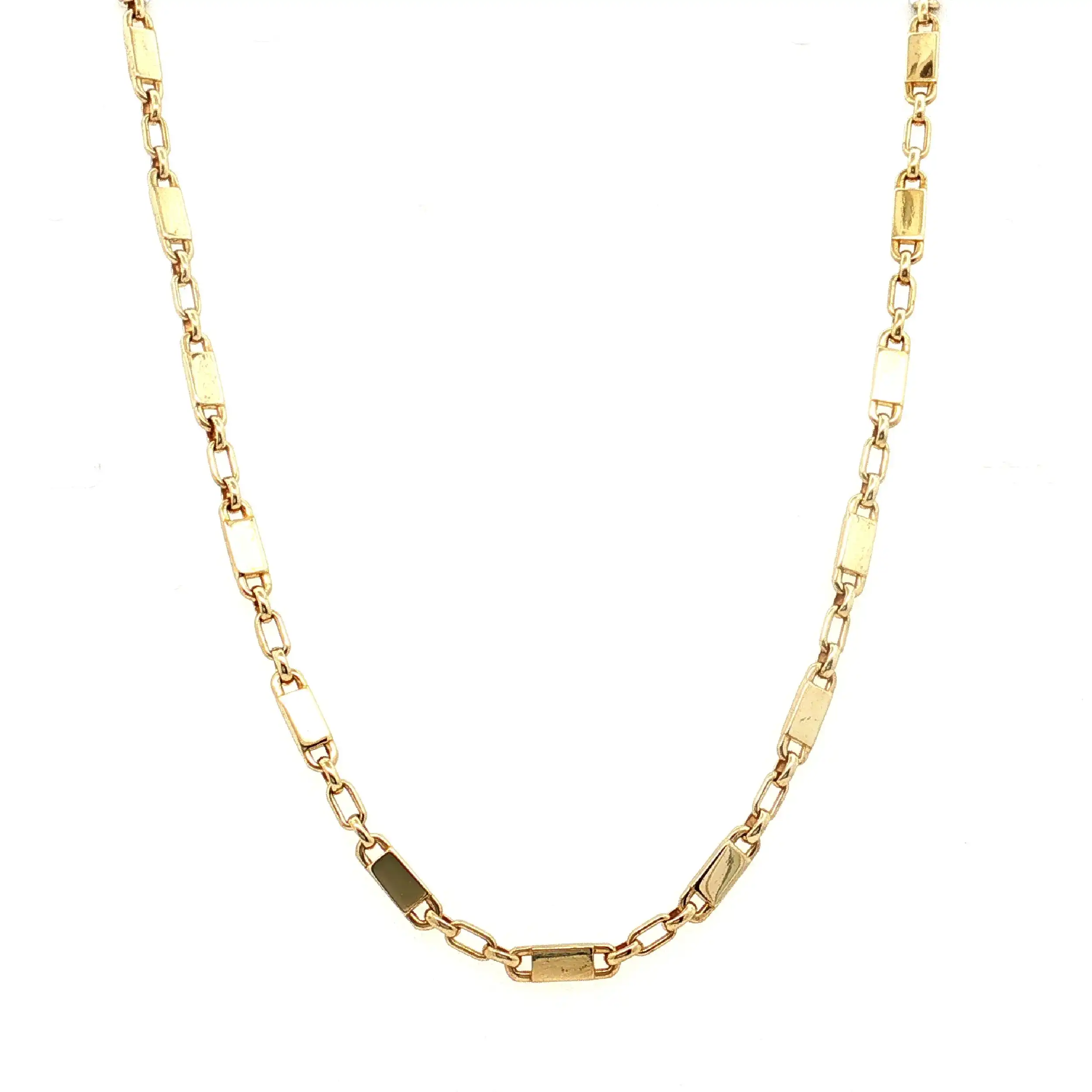 Plattenkette Gelbgold