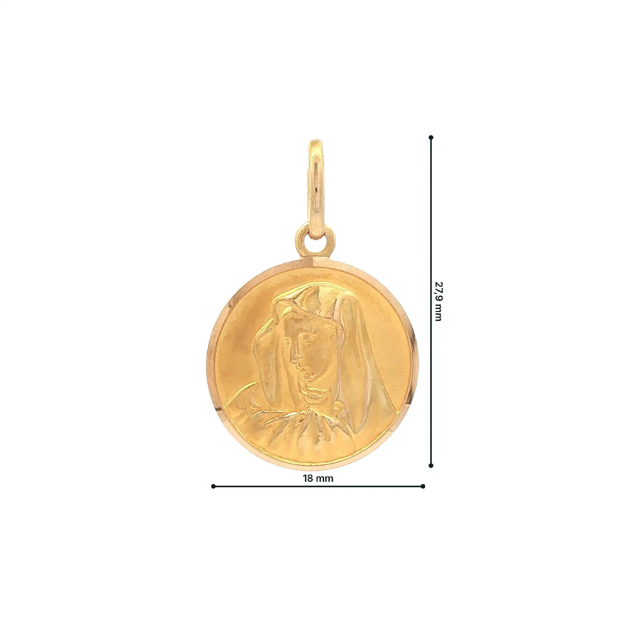 Anhänger Gelbgold Madonna