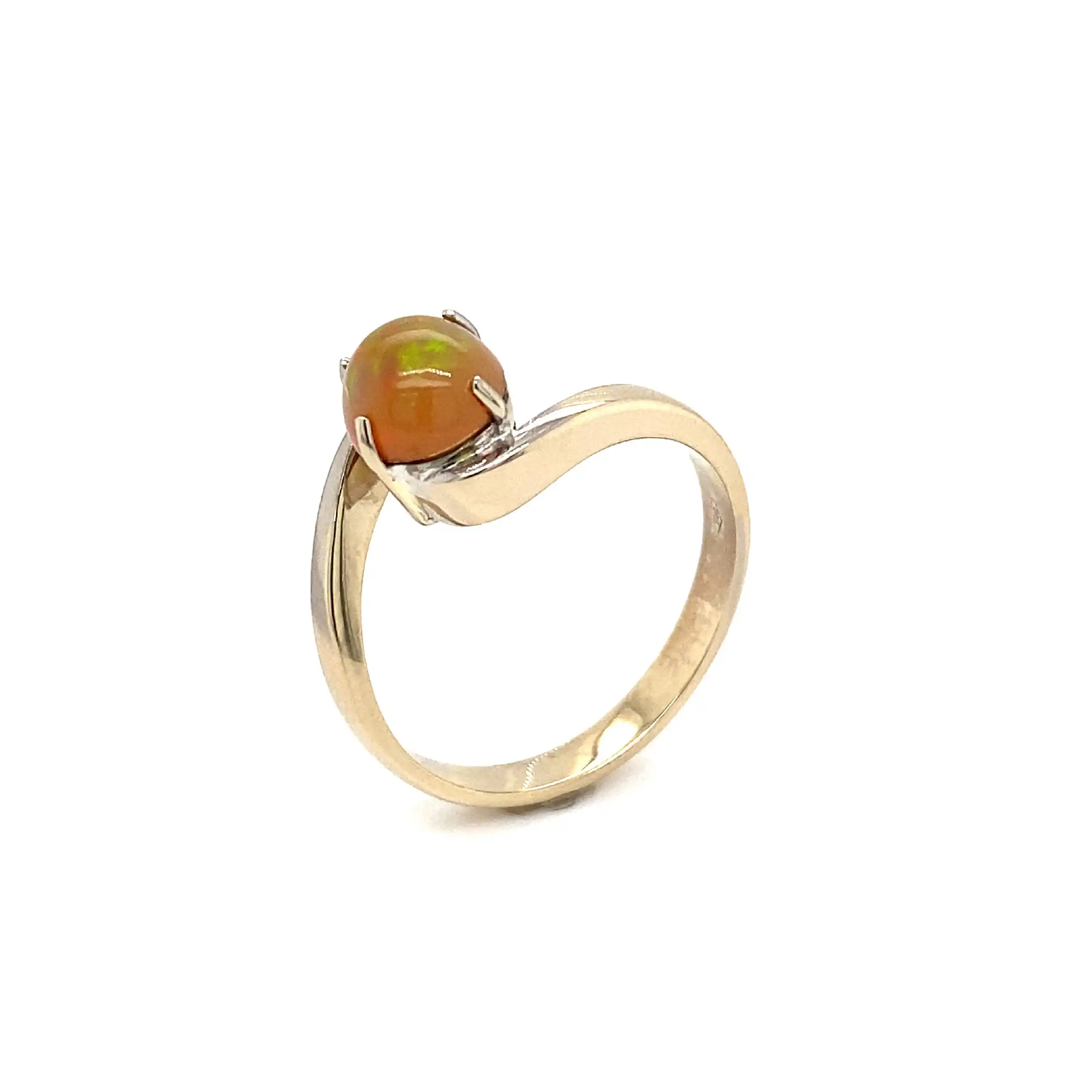 Ring Bicolor mit Farbstein Ring Bicolor mit Farbstein