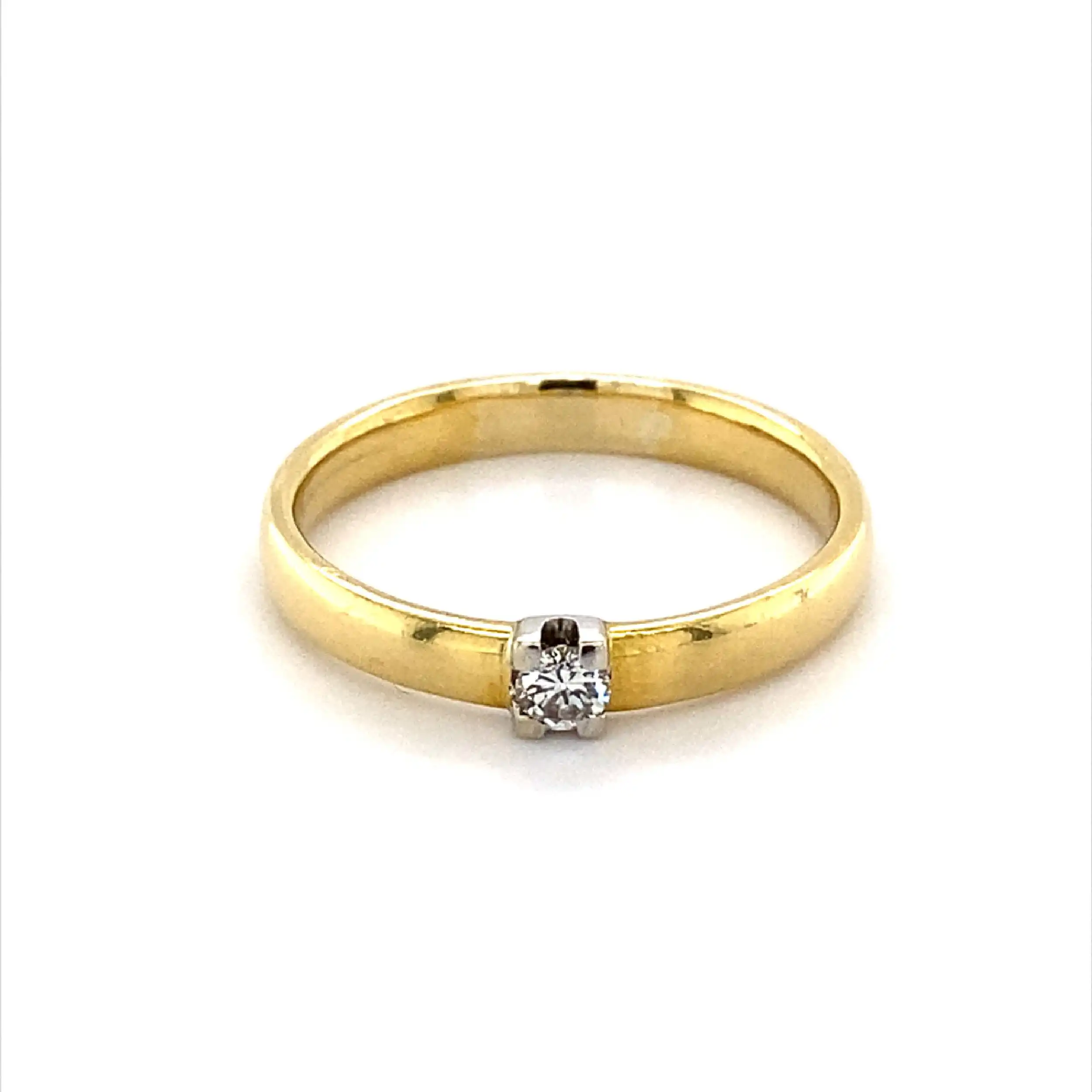 Ring Bicolor mit Brillant Ring Bicolor mit Brillant