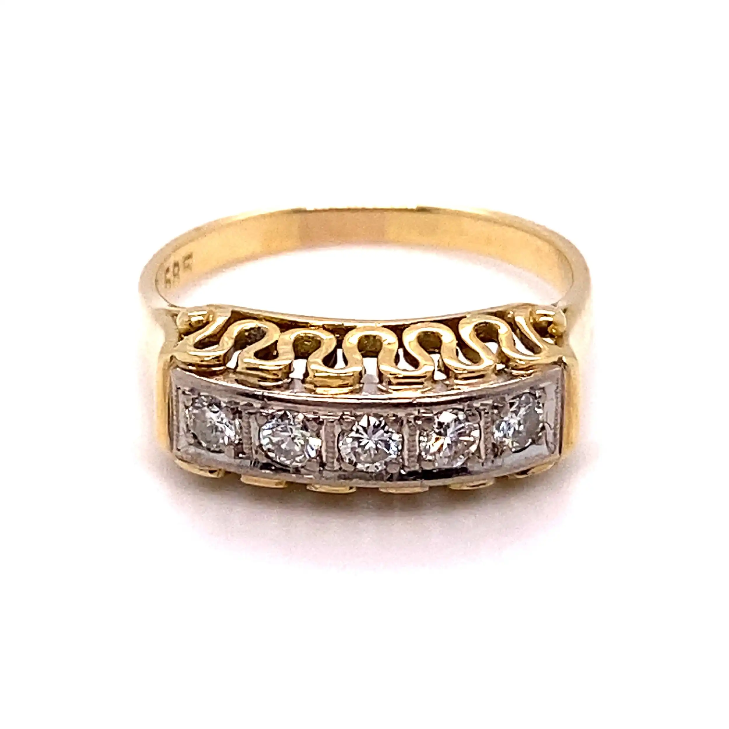 Ring Bicolor mit Brillanten Ring Bicolor mit Brillanten