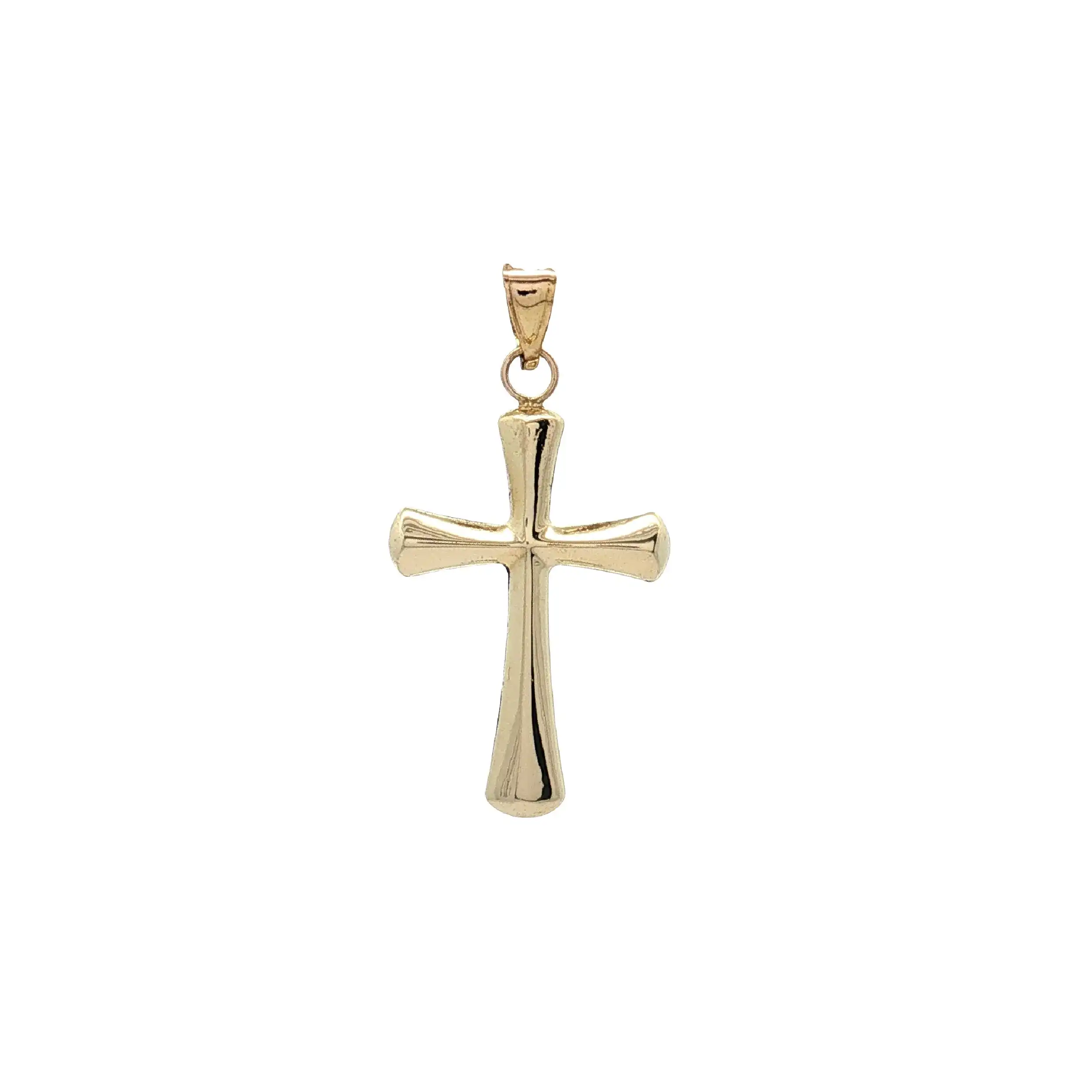 Anhänger Gelbgold Kreuz hohl