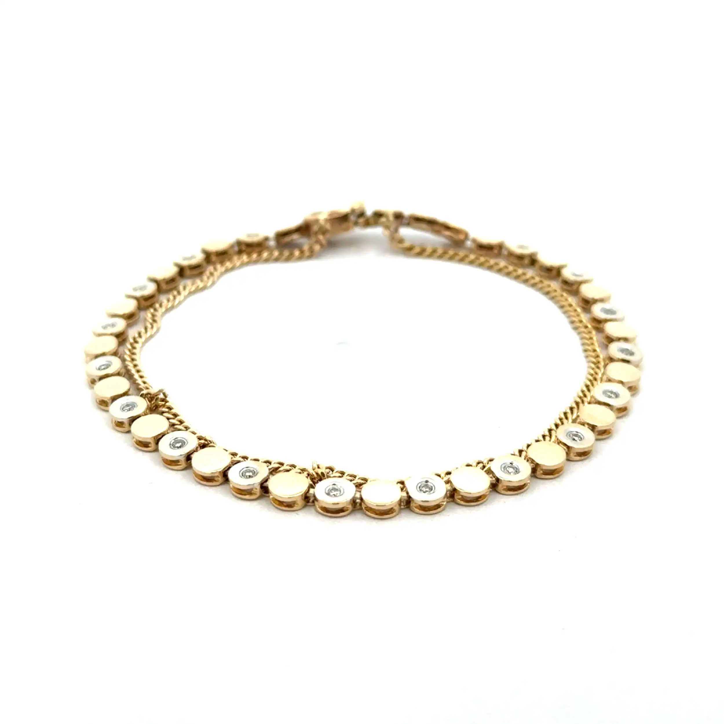 Armband Bicolor mit Brillanten Armband Bicolor mit Brillanten